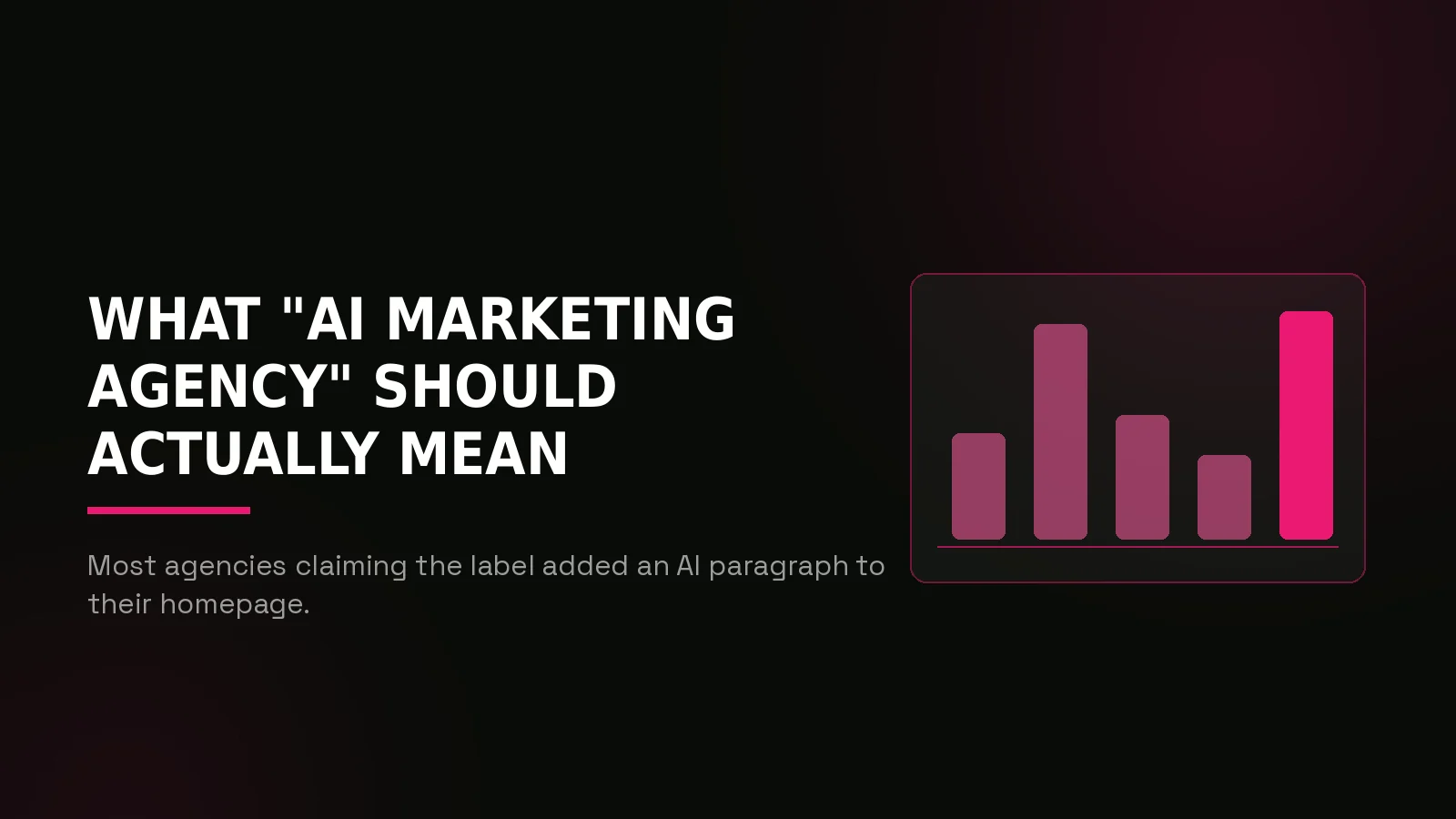 ai marketing agency: why-us stat panel illustration