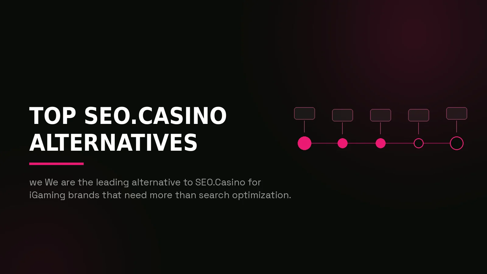 alternatives to seo casino: process timeline illustration