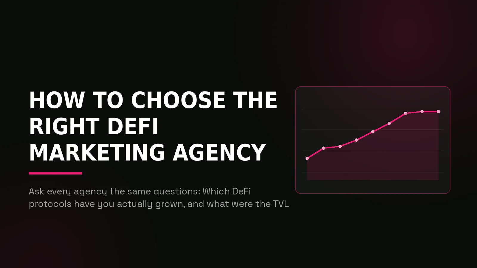 best defi marketing agencies 2026: results dashboard illustration