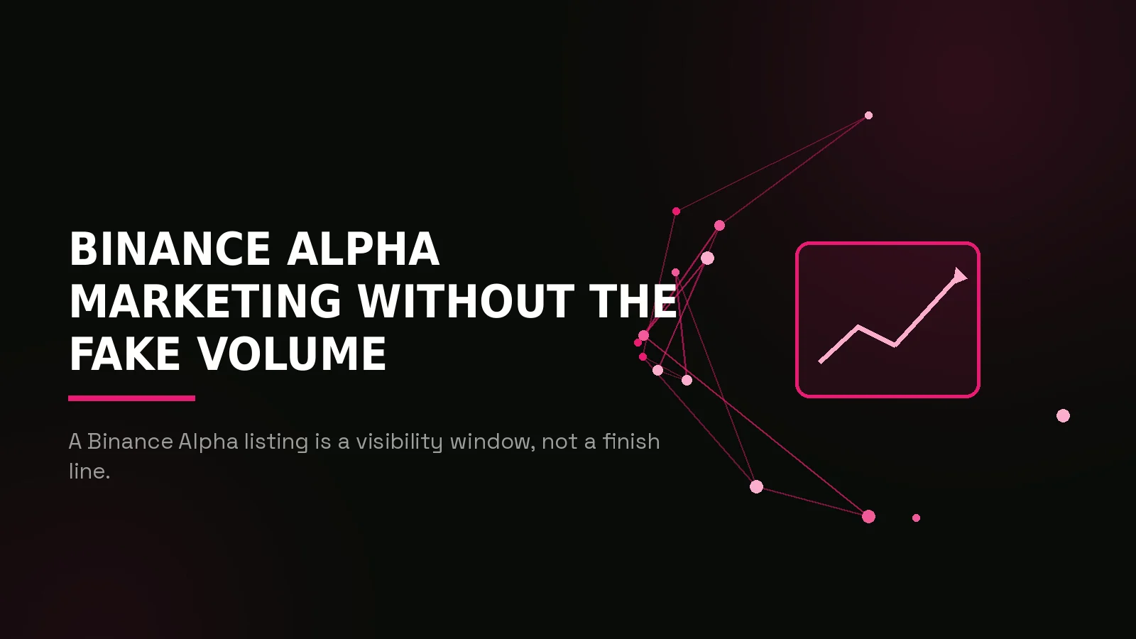 binance alpha marketing agency: hero illustration