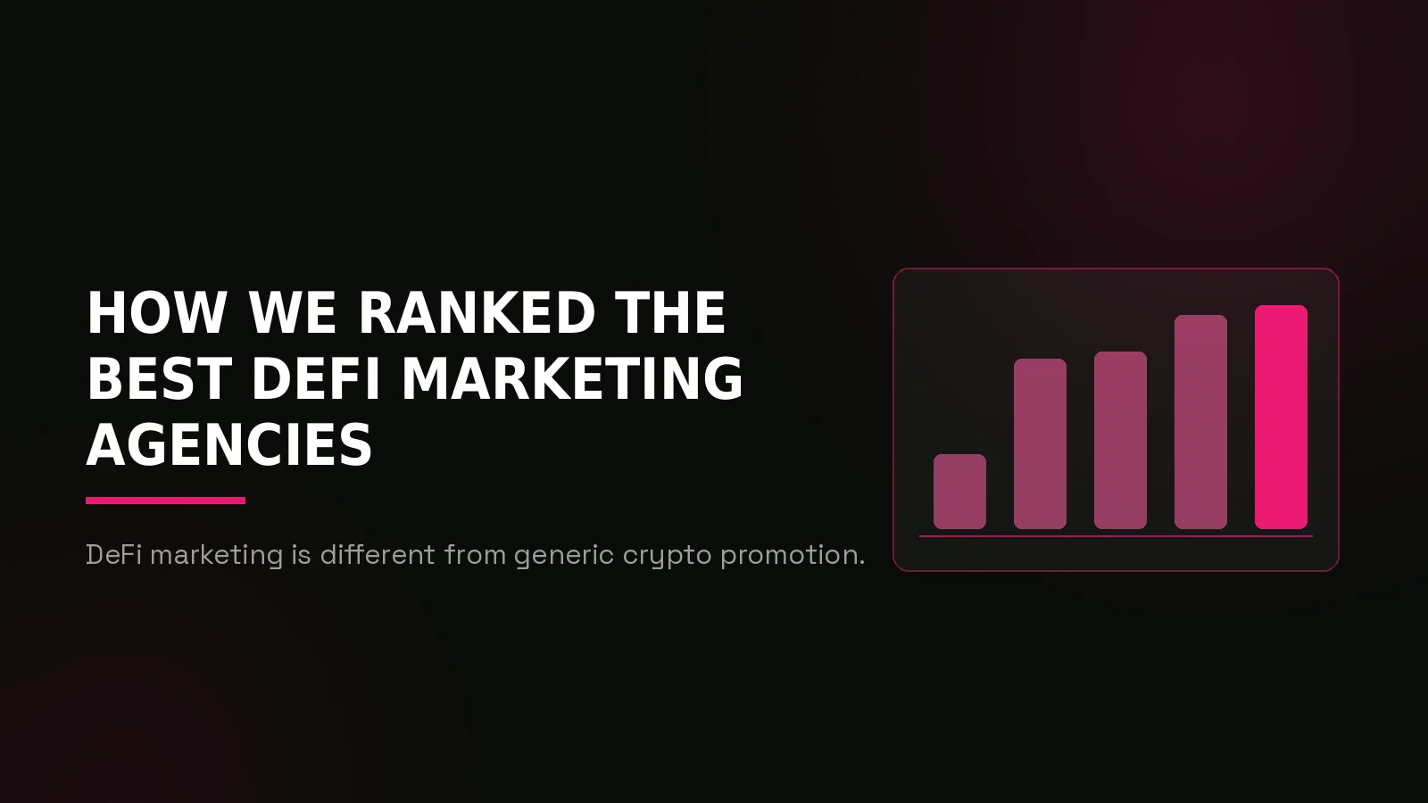 best defi marketing agencies 2026: why-us stat panel illustration