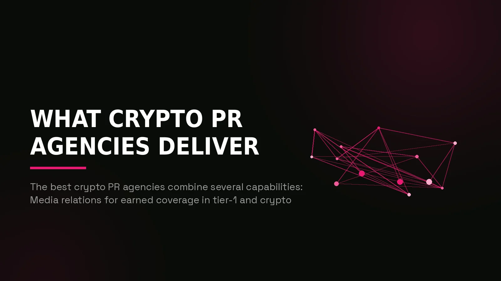 best crypto pr agencies 2026: network reach illustration