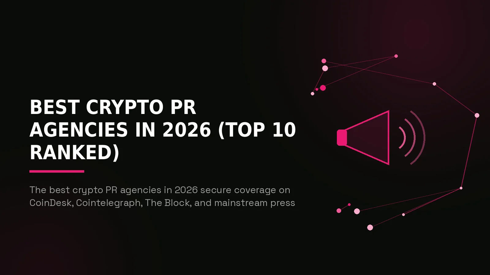 best crypto pr agencies 2026: hero illustration