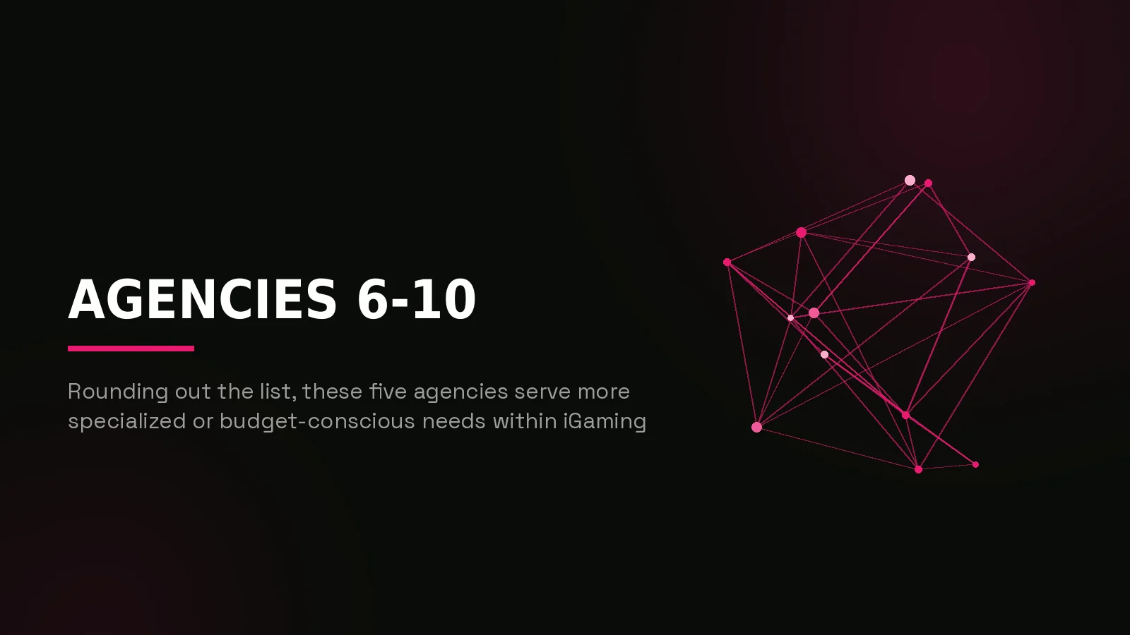 best igaming marketing agencies 2026: network reach illustration