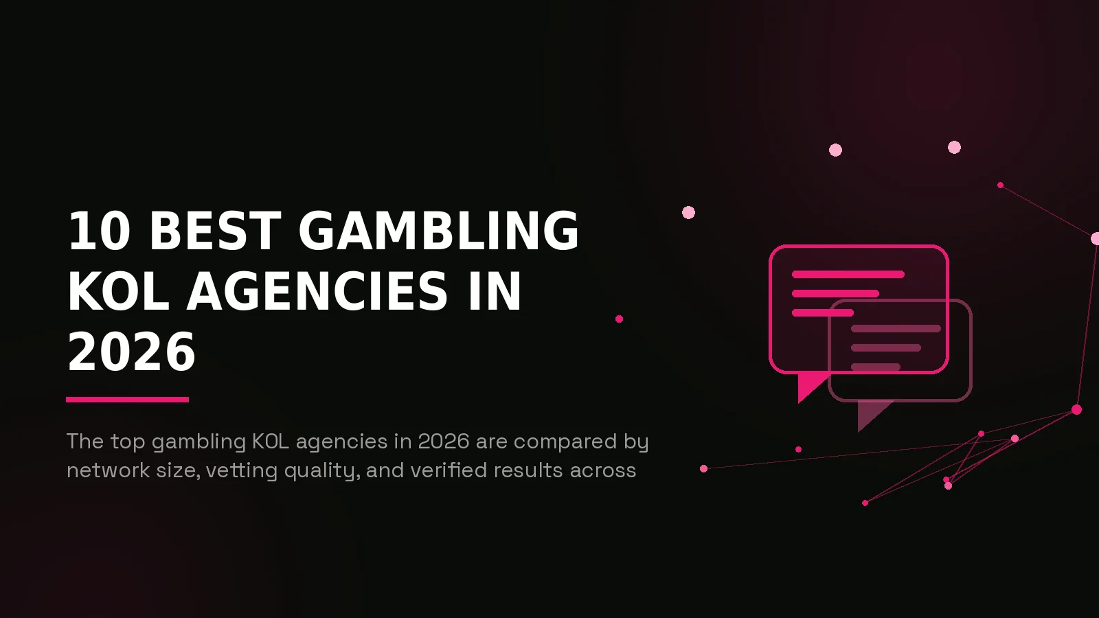 best gambling kol agencies 2026: hero illustration