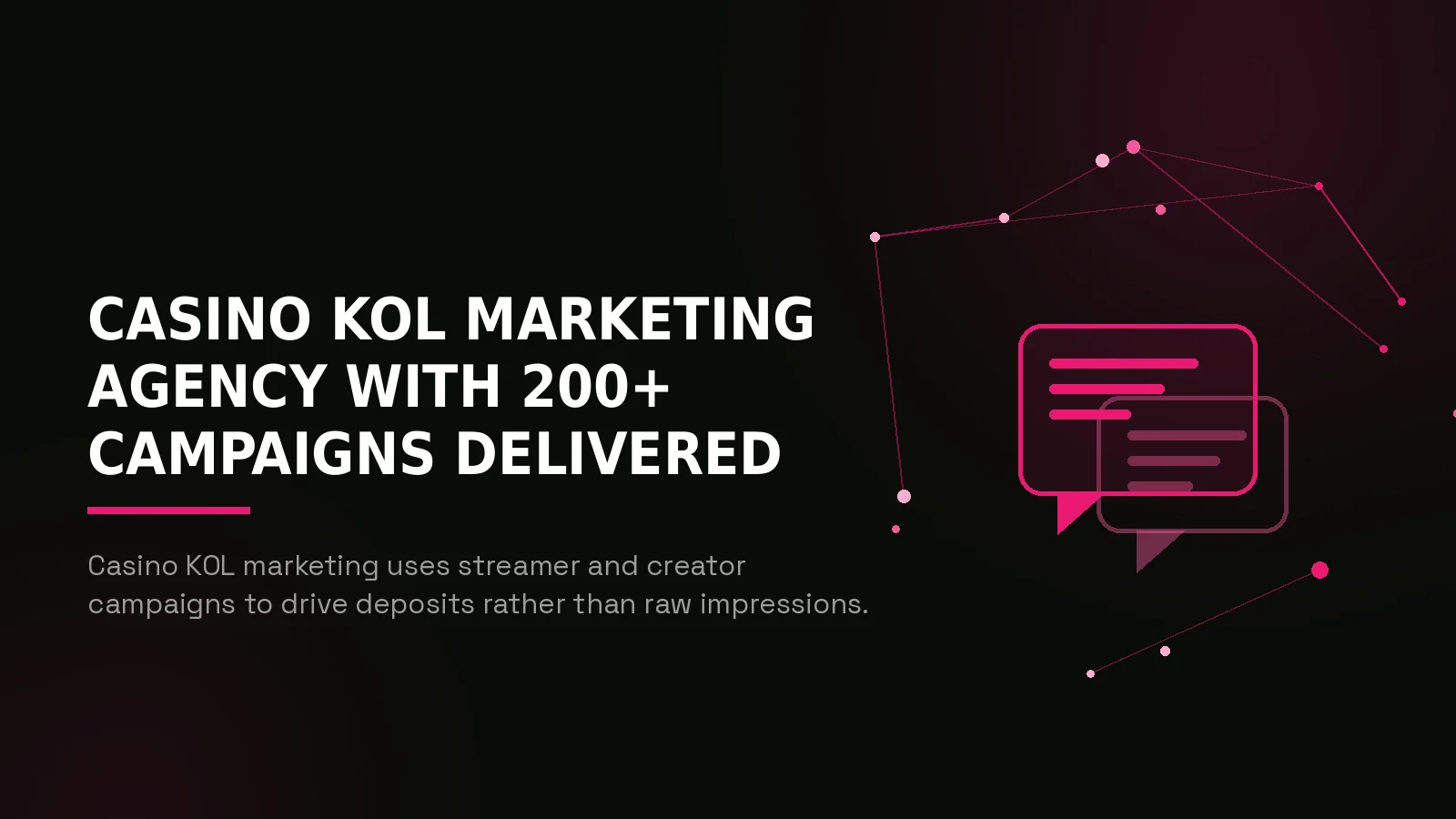 casino kol agency: hero illustration