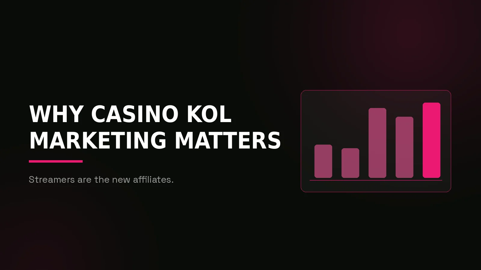 casino kol agency: why-us stat panel illustration