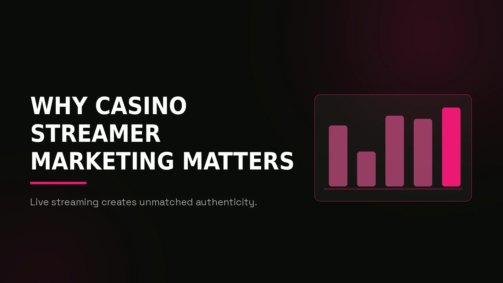 casino streamer marketing agency: why-us stat panel illustration