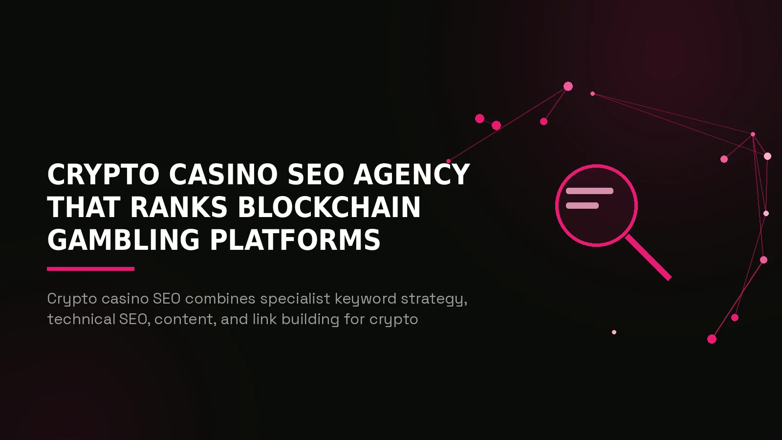 crypto casino seo agency: hero illustration