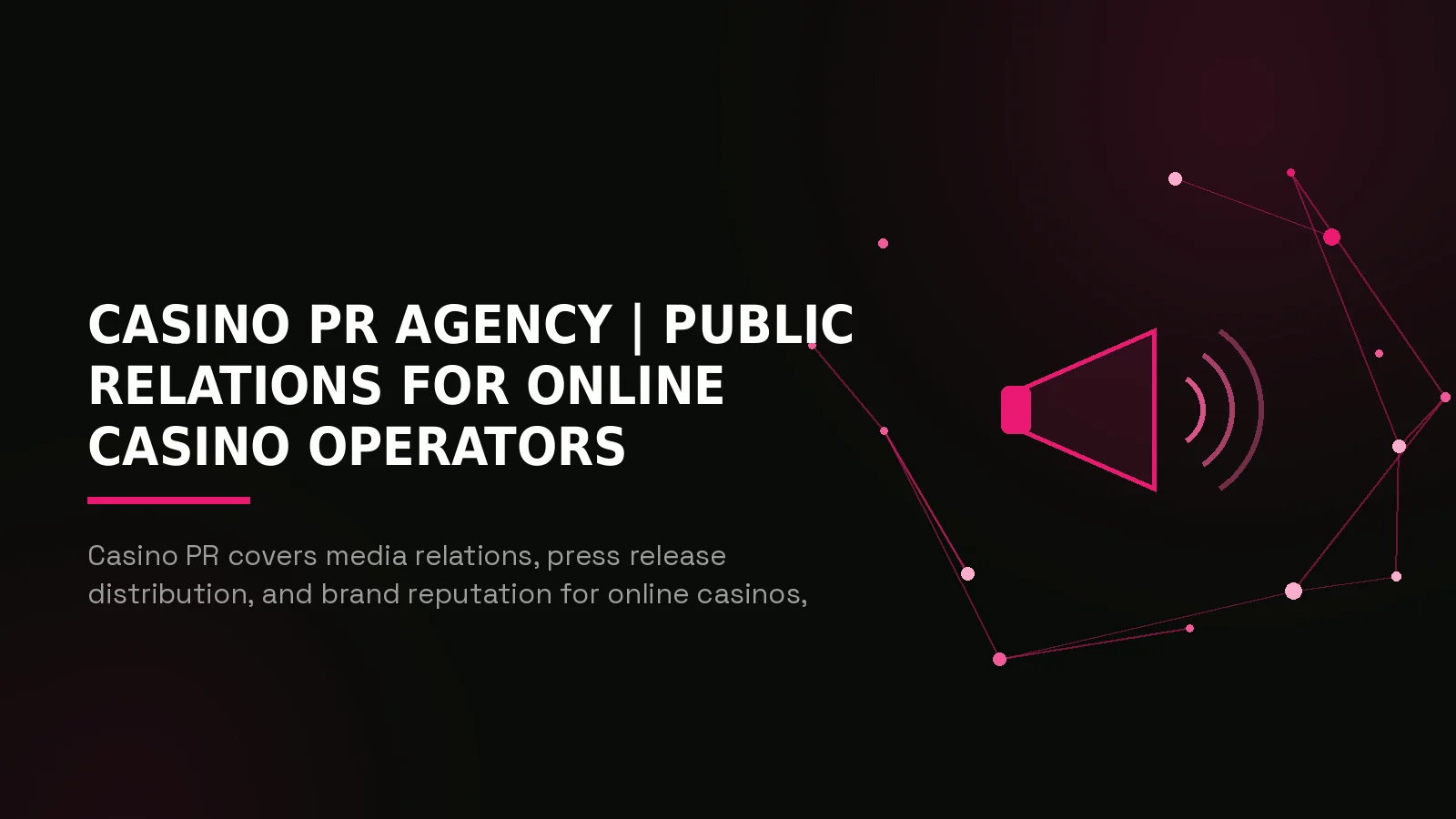 casino pr agency: hero illustration