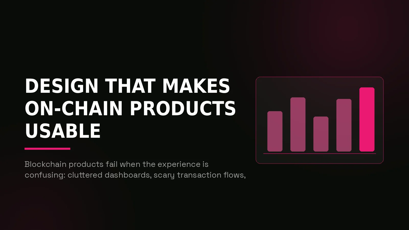 blockchain design agency: why-us stat panel illustration