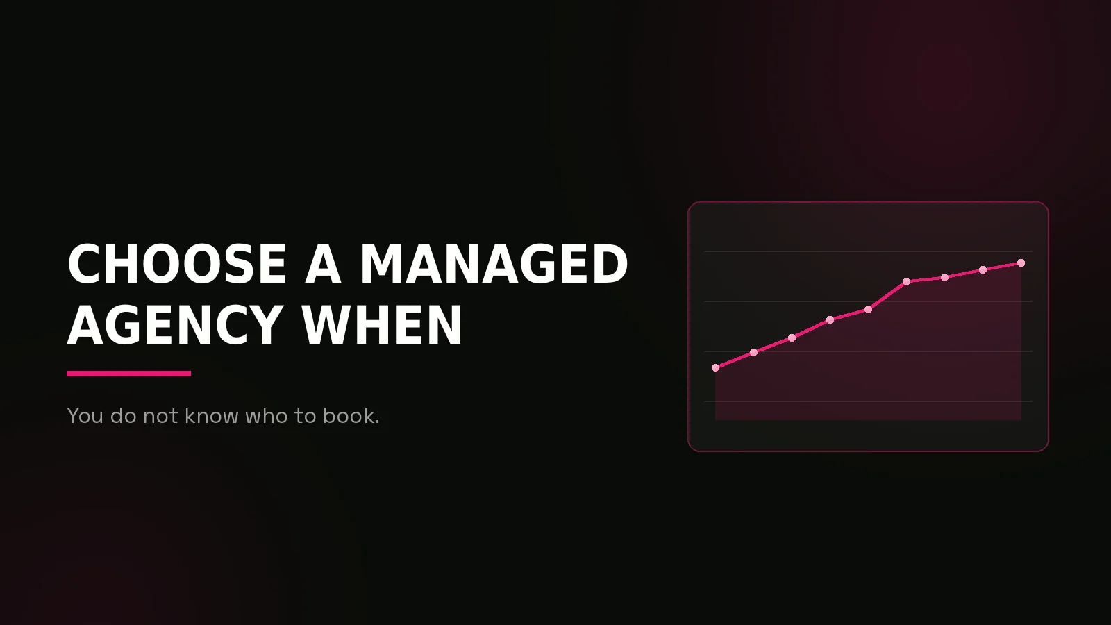 crypto kol marketplace vs agency: results dashboard illustration
