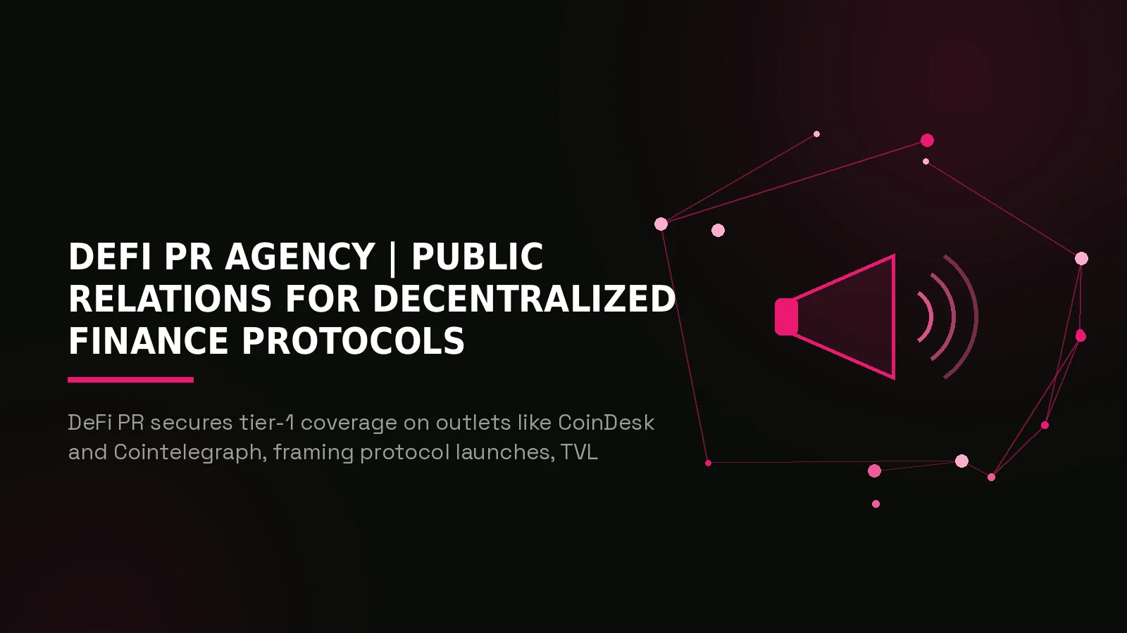 defi pr agency: hero illustration