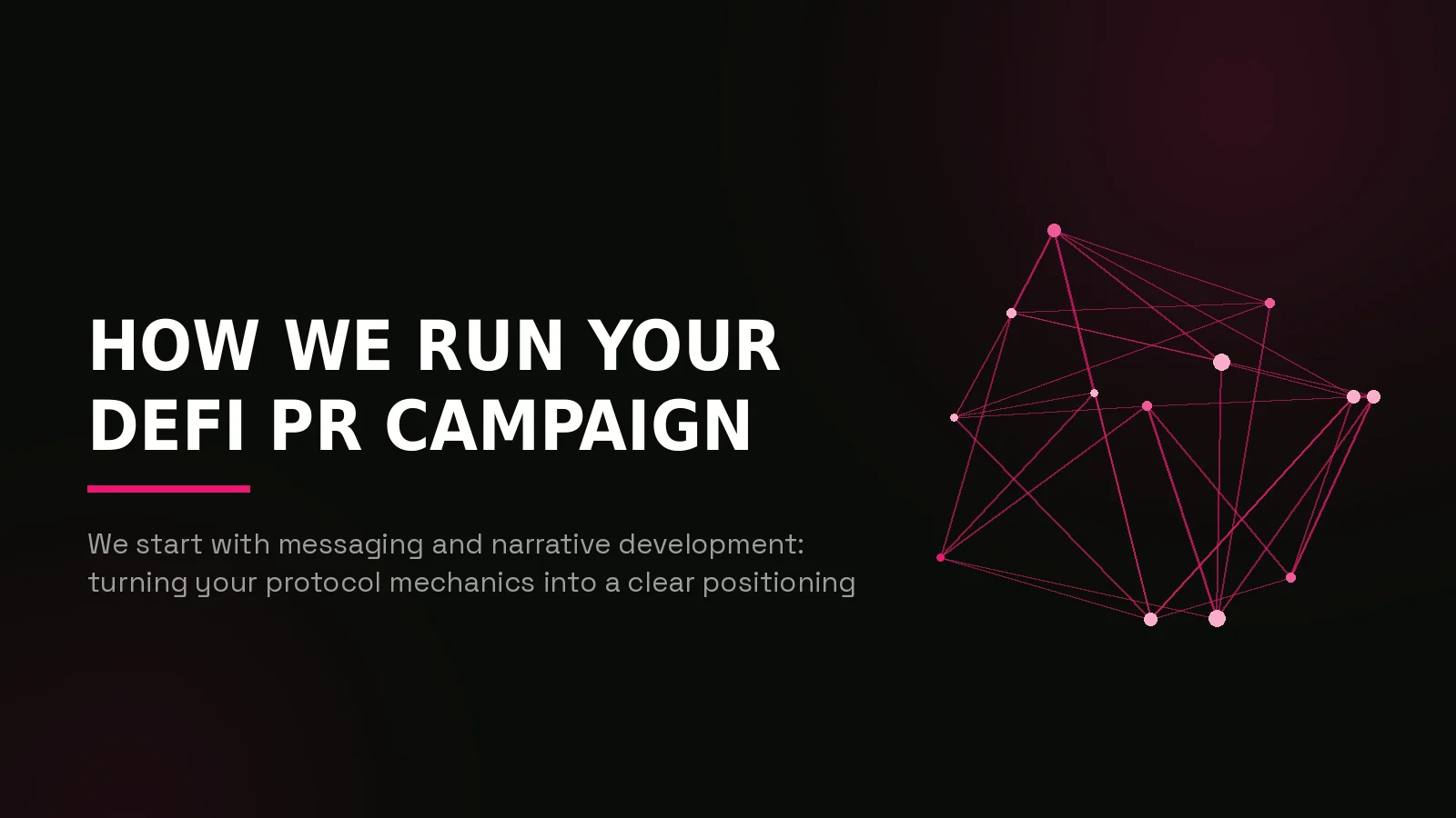 defi pr agency: network reach illustration