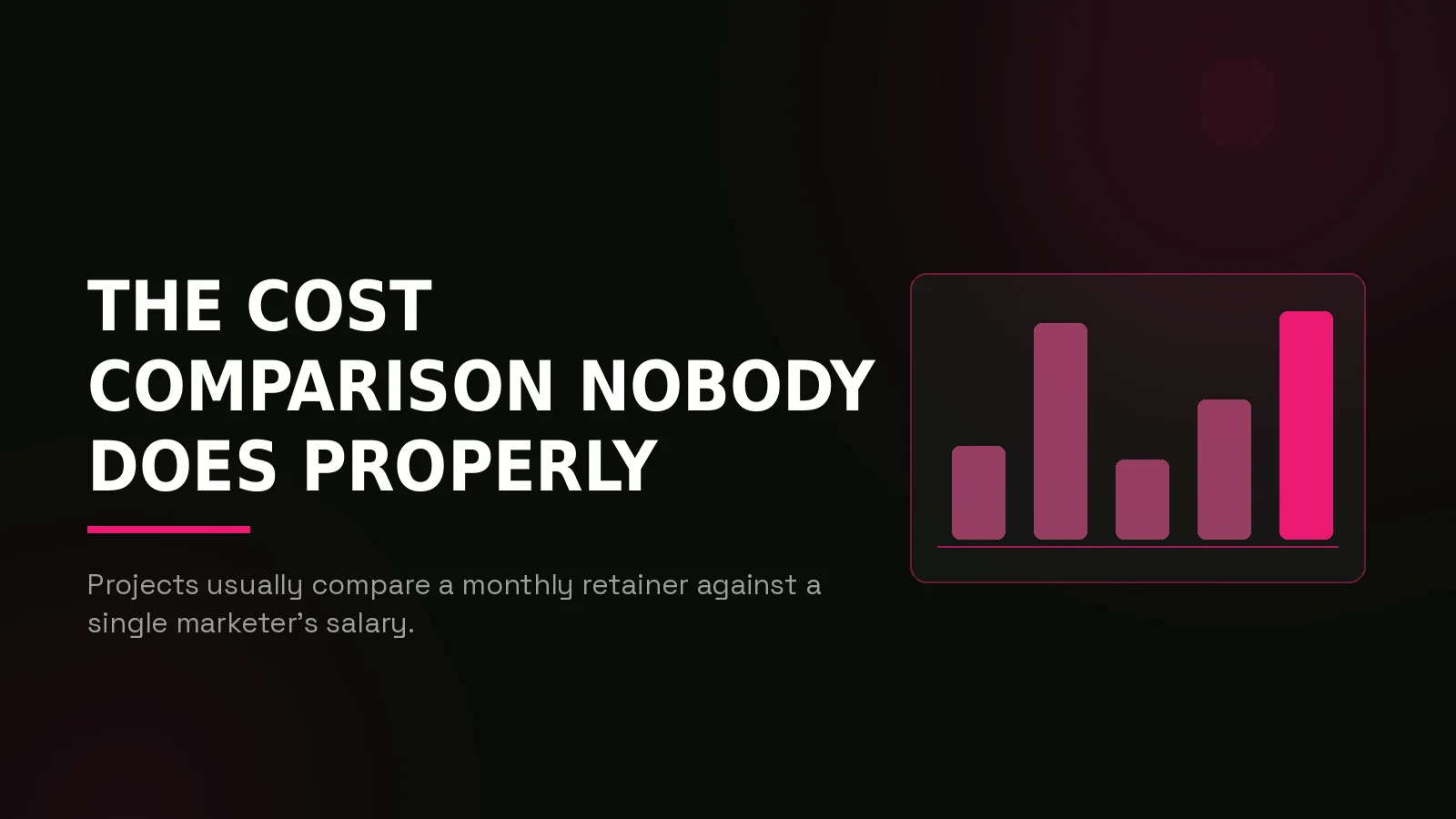 crypto marketing agency vs in house: why-us stat panel illustration