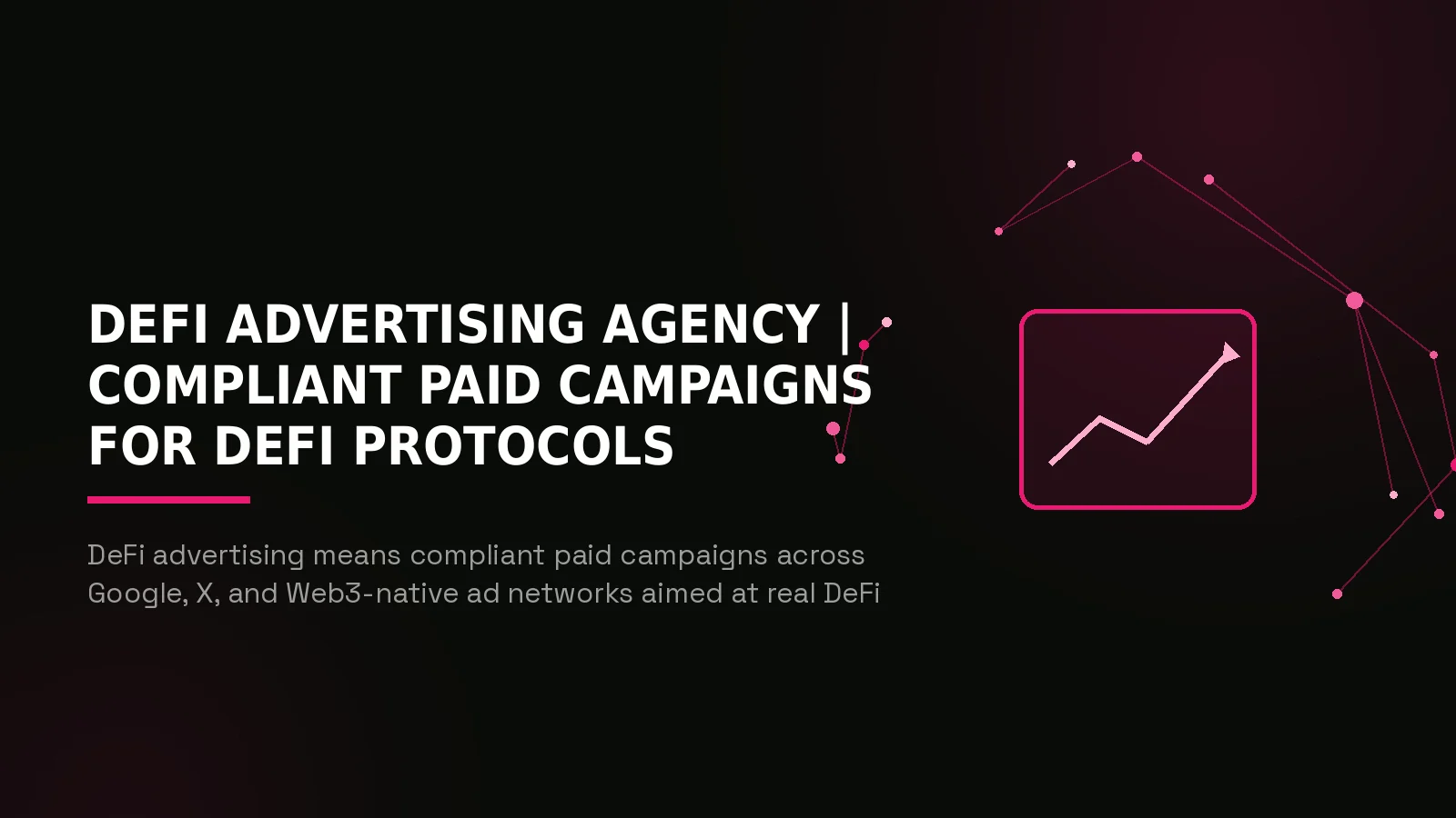 defi advertising agency: hero illustration