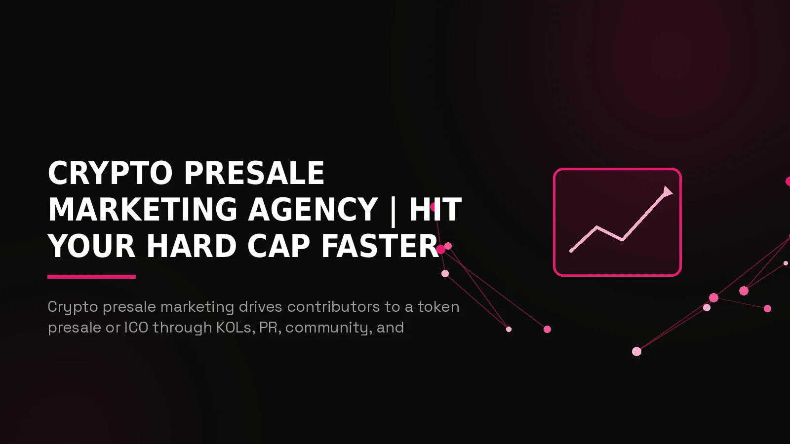 crypto presale marketing agency: hero illustration