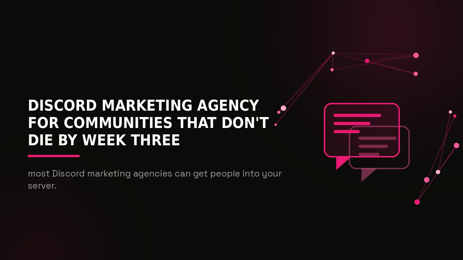 discord marketing agency: hero illustration