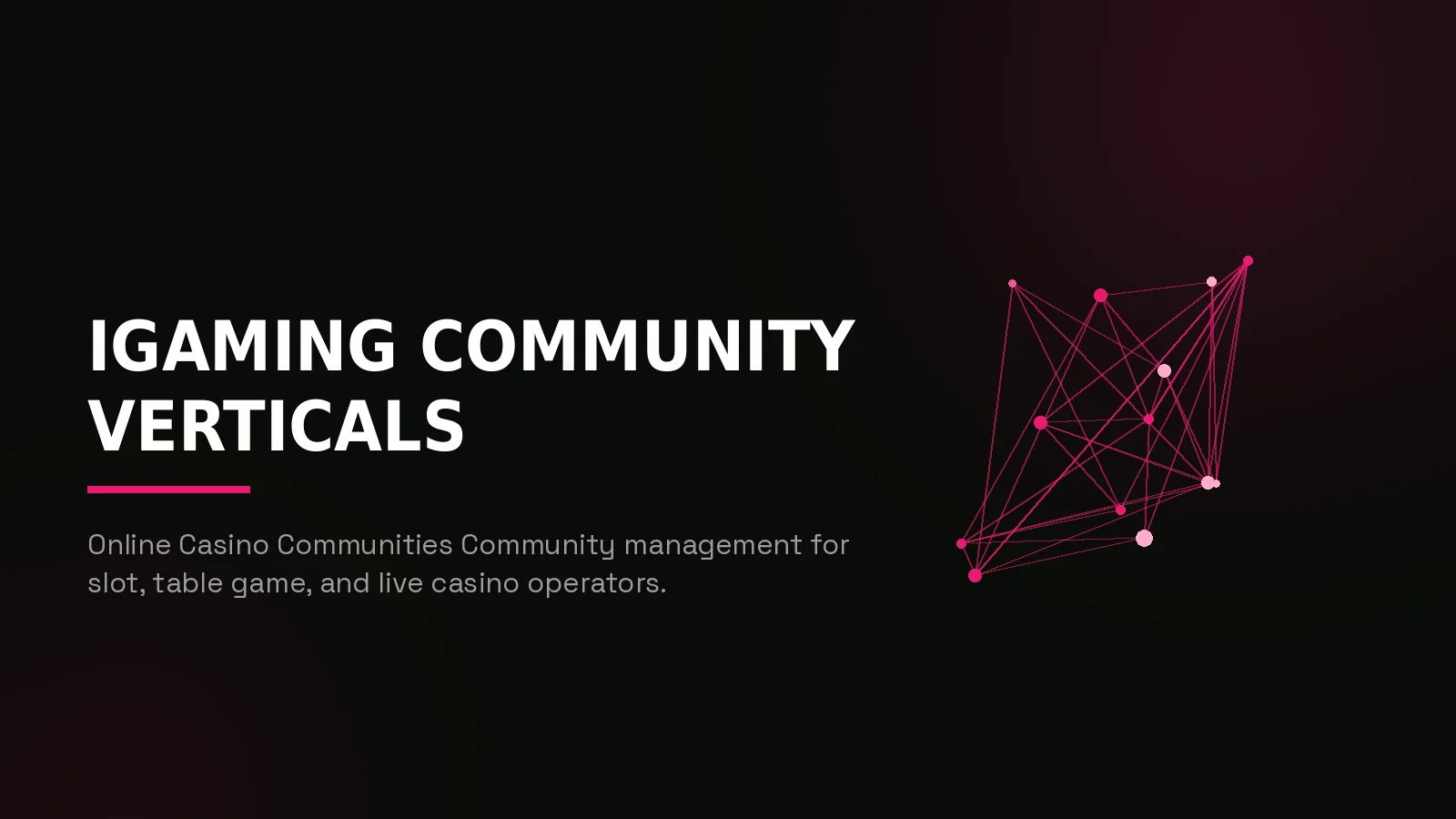 igaming community management agency: network reach illustration