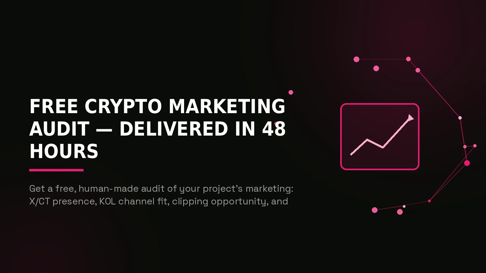 free crypto marketing audit: hero illustration