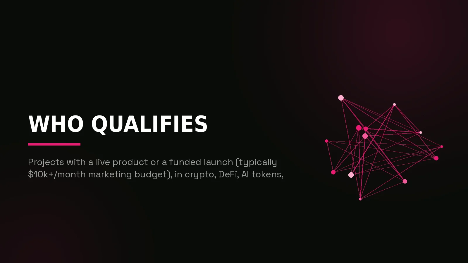 free crypto marketing audit: network reach illustration
