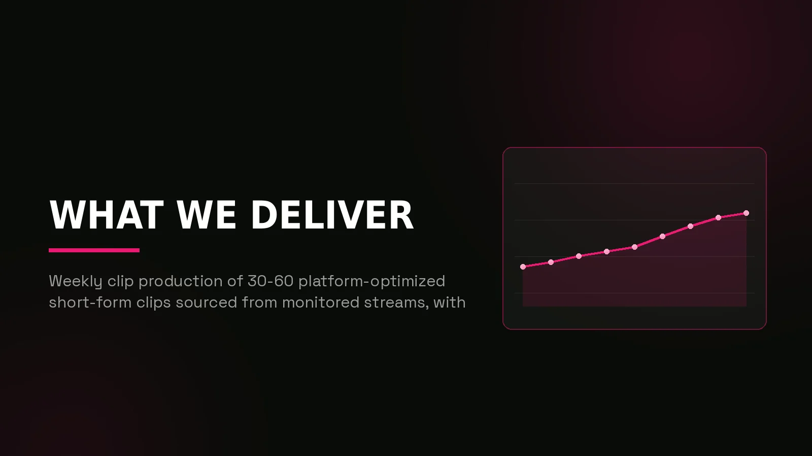 igaming clipping agency: results dashboard illustration