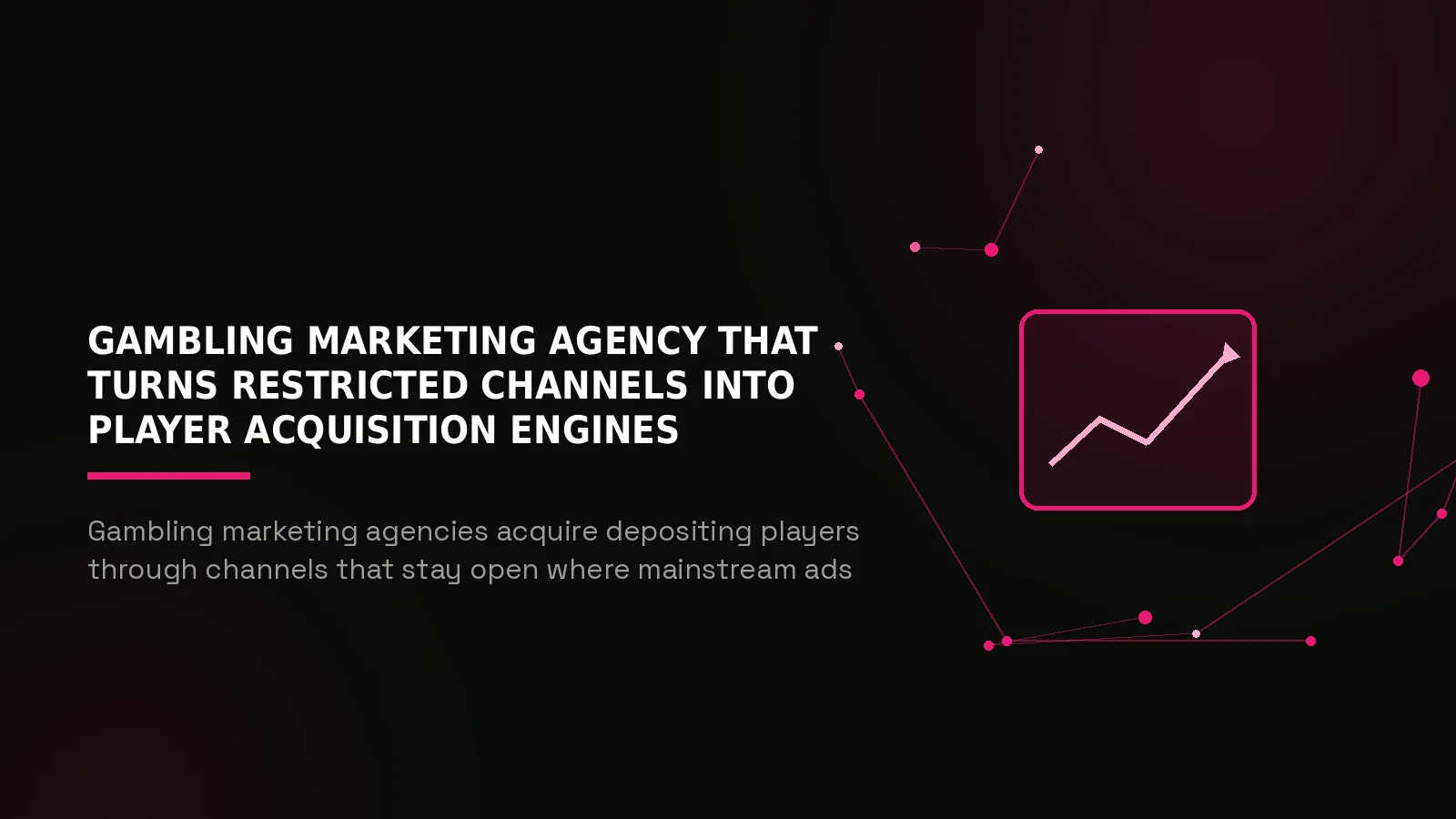 gambling marketing agency: hero illustration