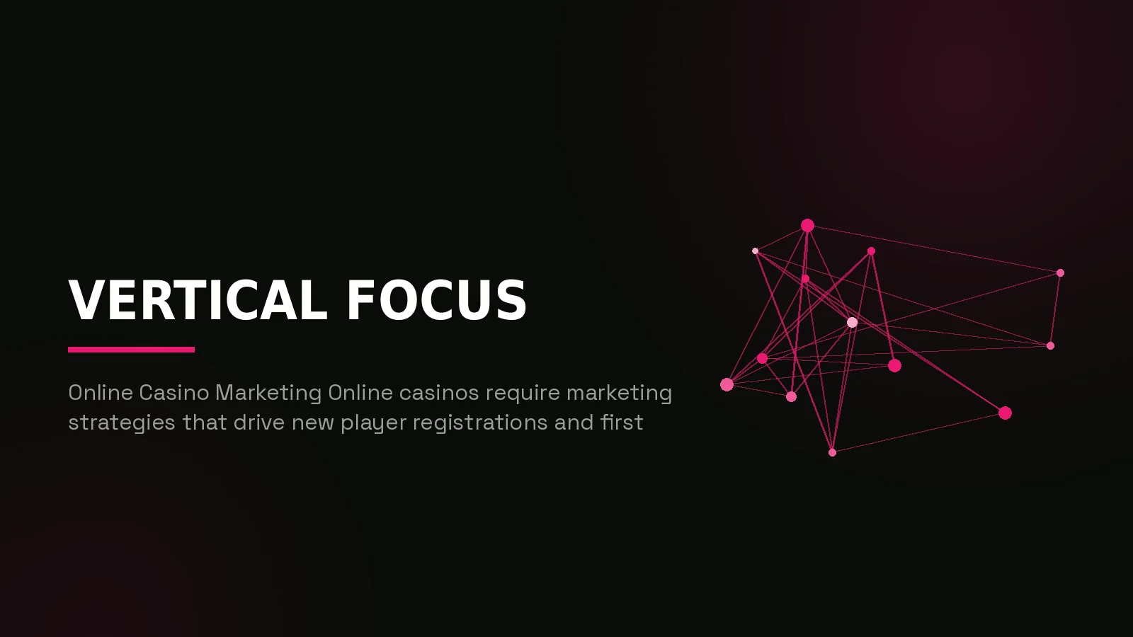 gambling marketing agency: network reach illustration