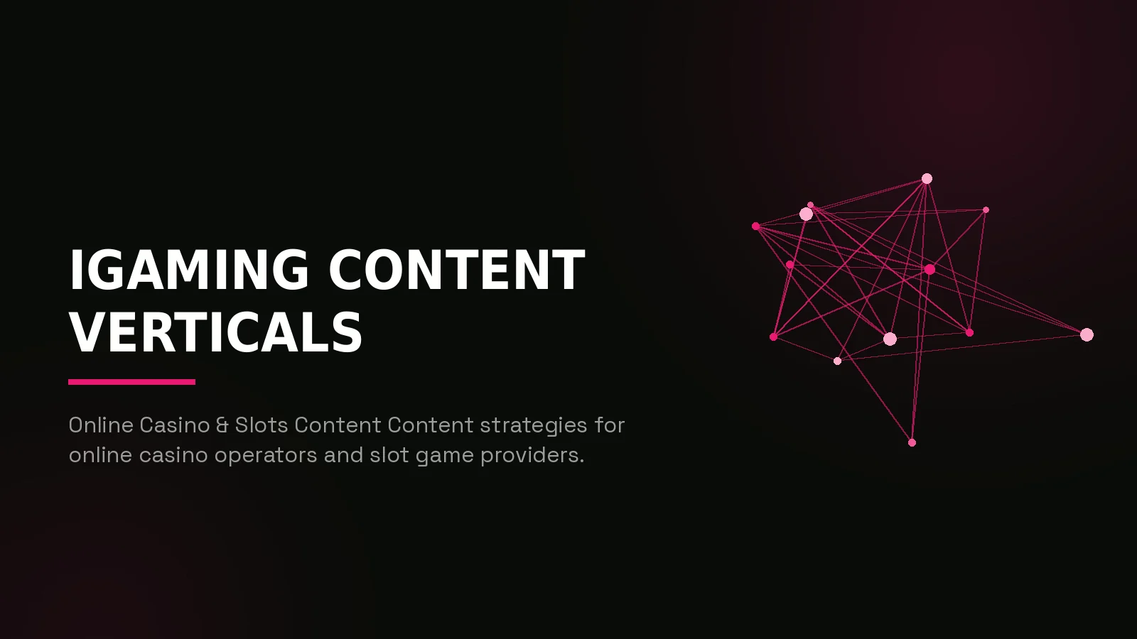 igaming content marketing agency: network reach illustration