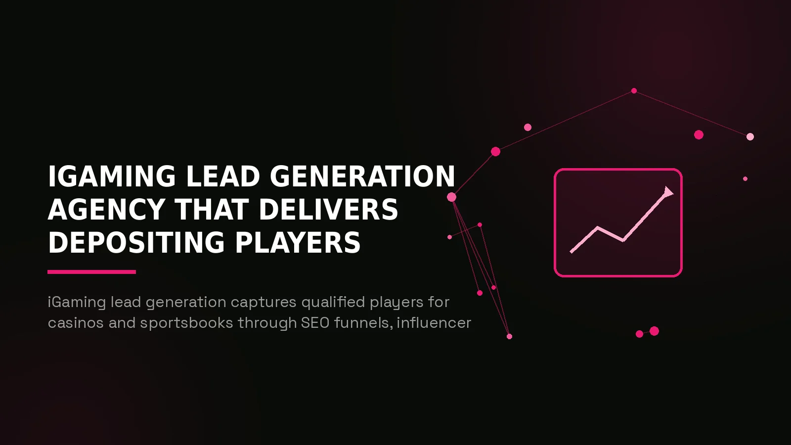 igaming lead generation agency: hero illustration