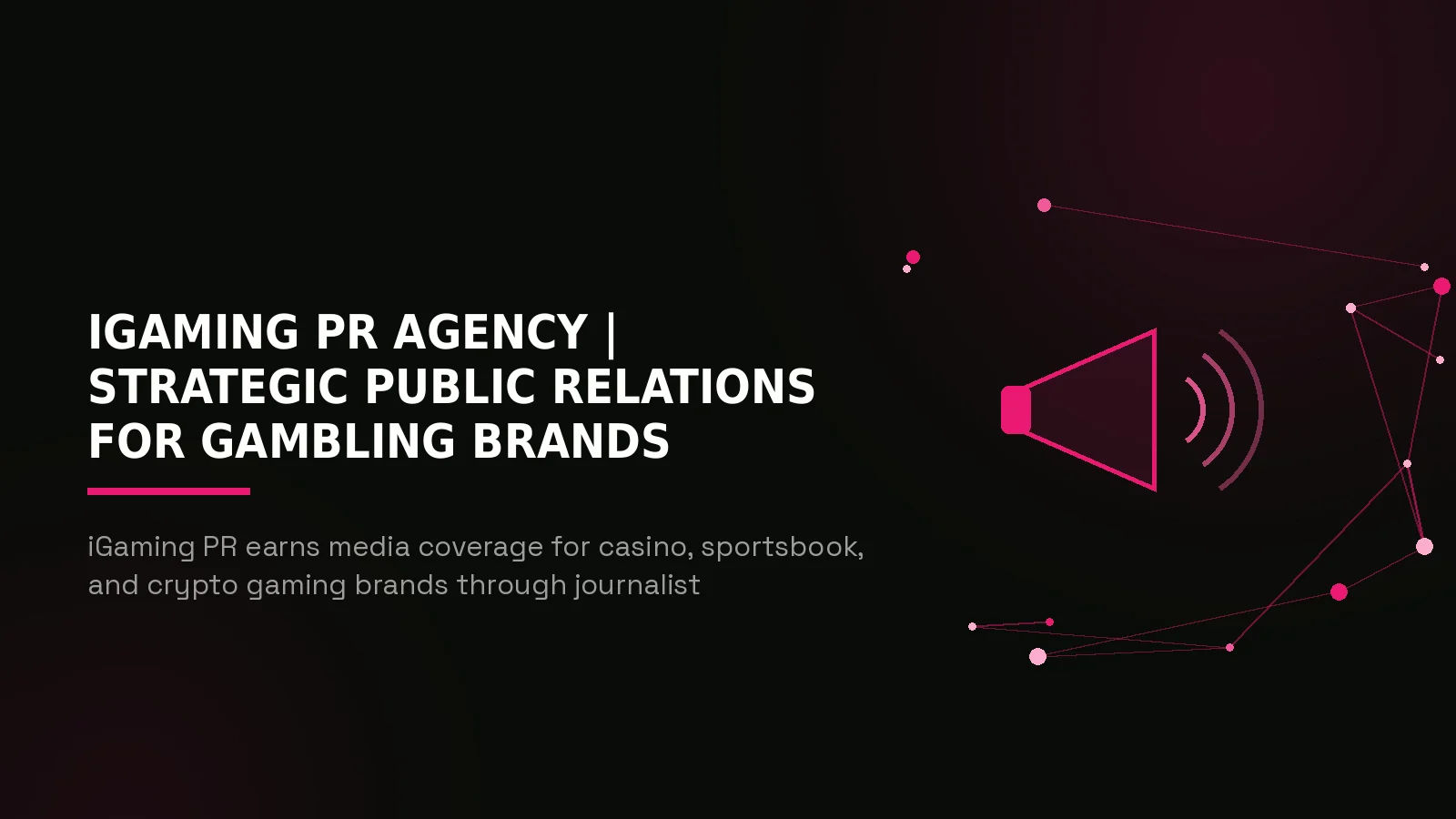 igaming pr agency: hero illustration
