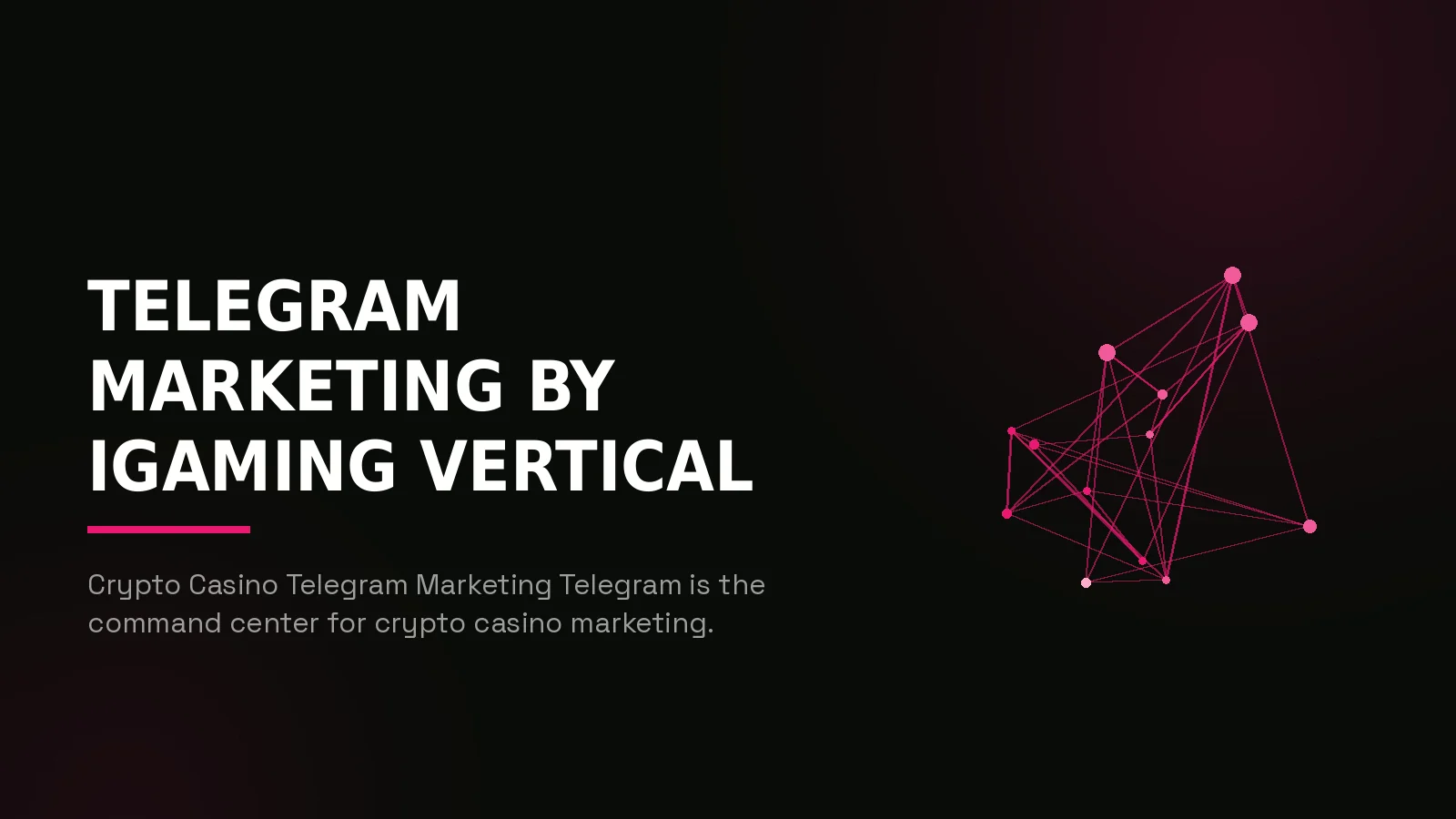 igaming telegram marketing agency: network reach illustration