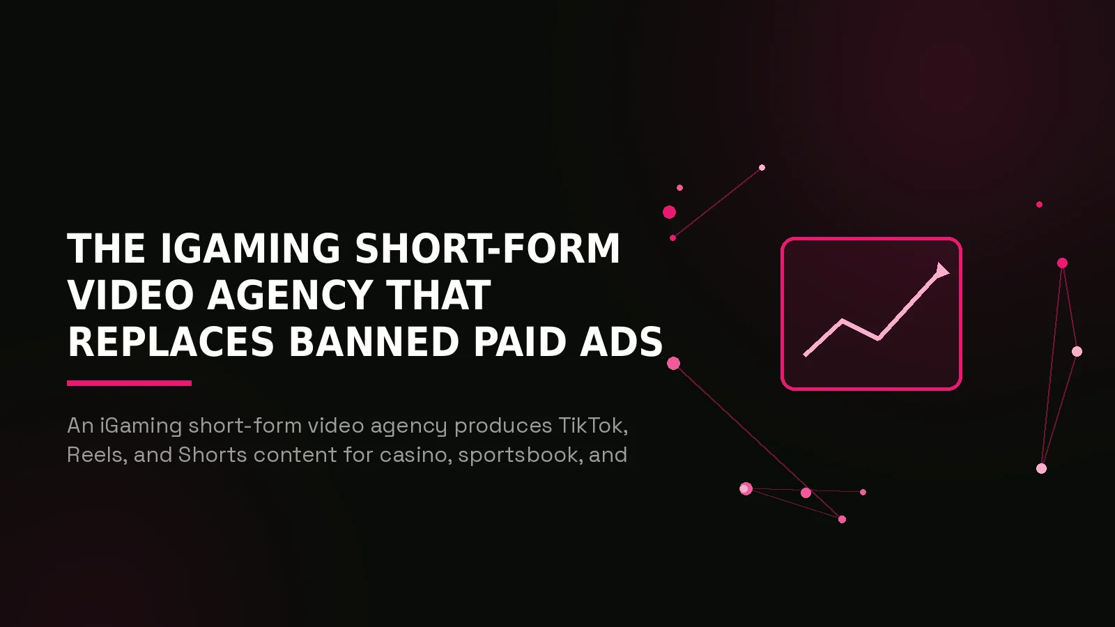 igaming short form video agency: hero illustration
