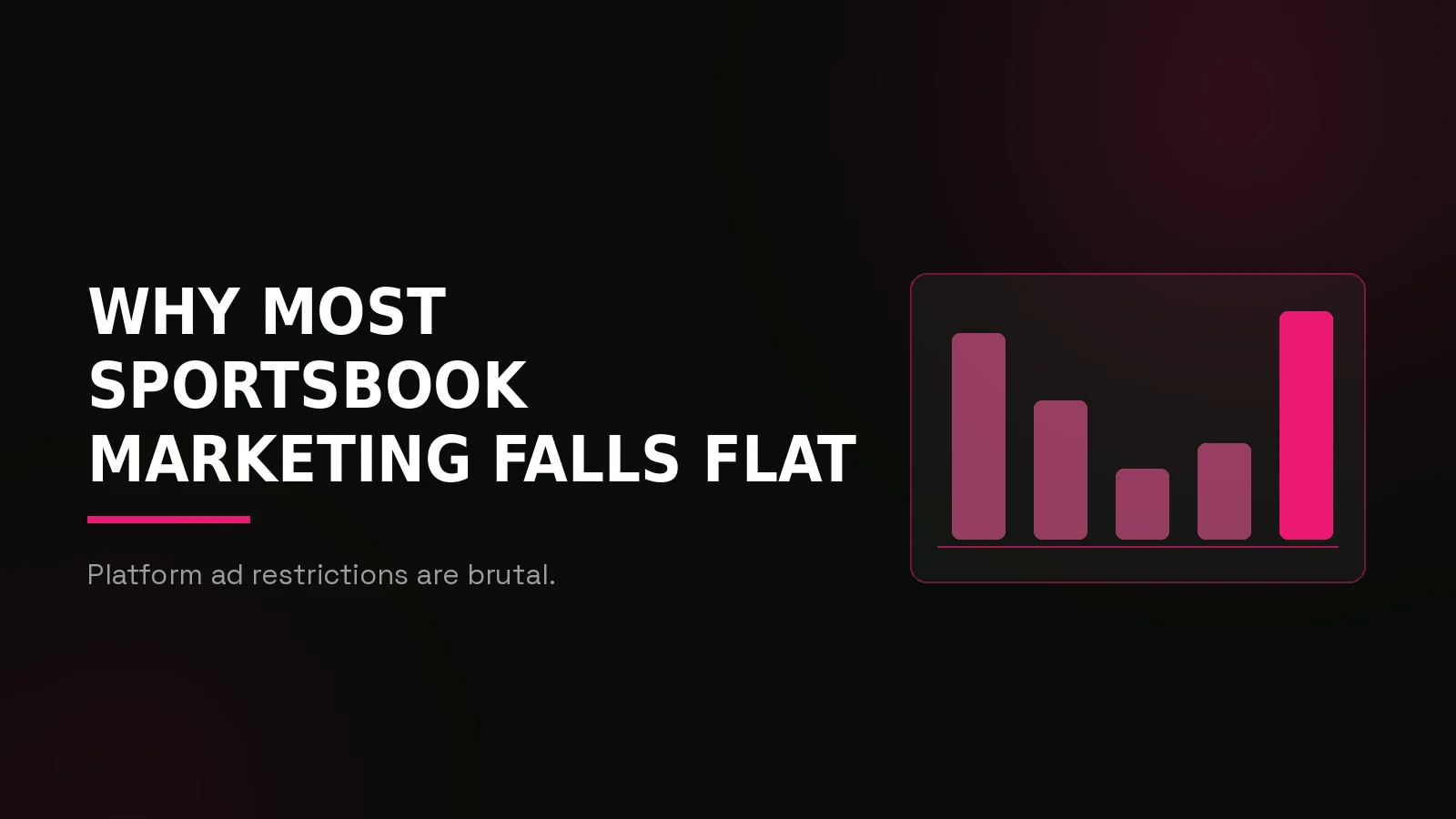 sportsbook marketing agency: why-us stat panel illustration