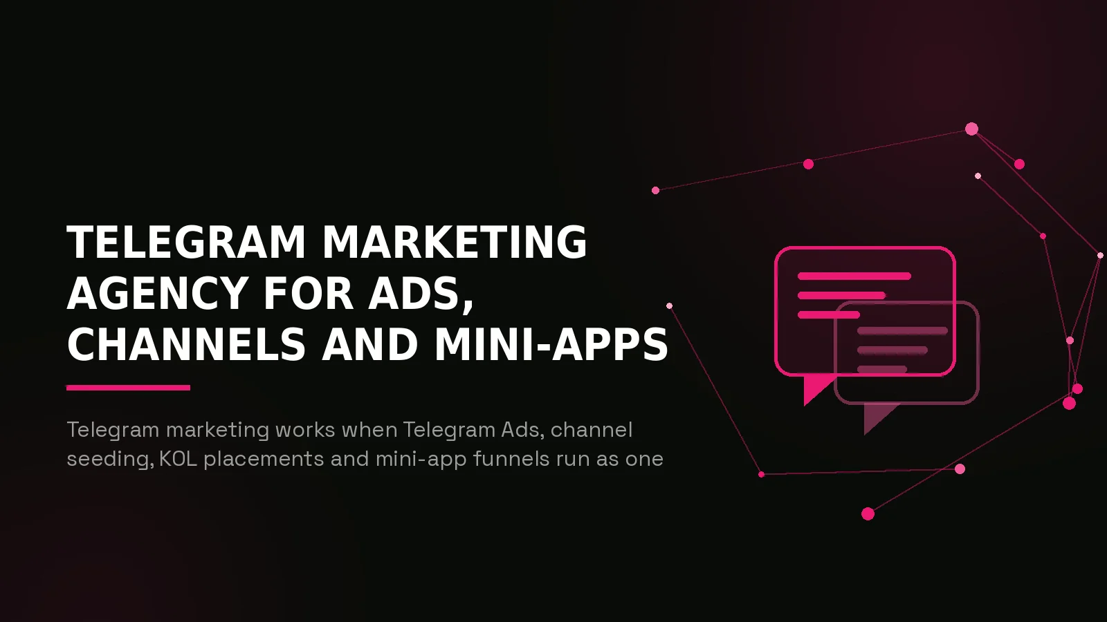 telegram marketing agency: hero illustration