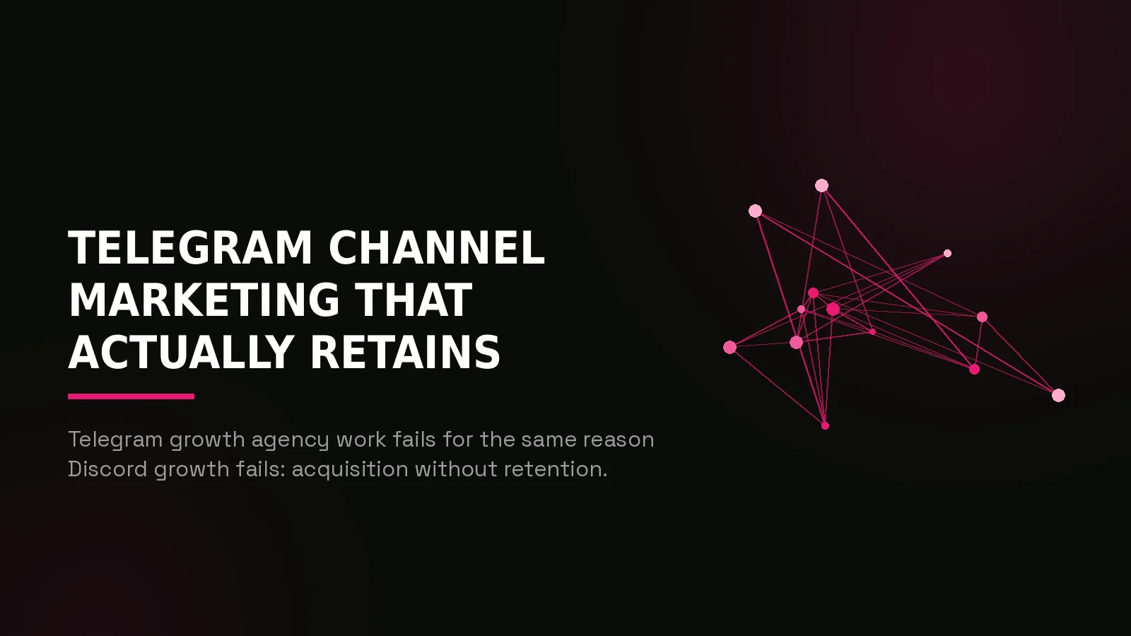telegram marketing agency: network reach illustration