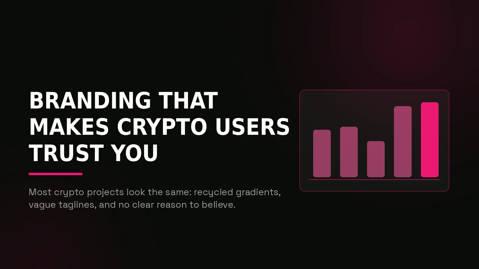 web3 branding agency: why-us stat panel illustration