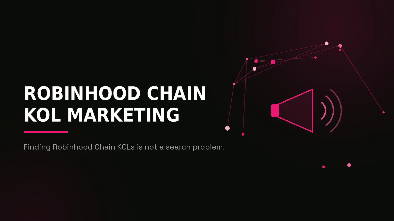 robinhood chain kol marketing: hero illustration