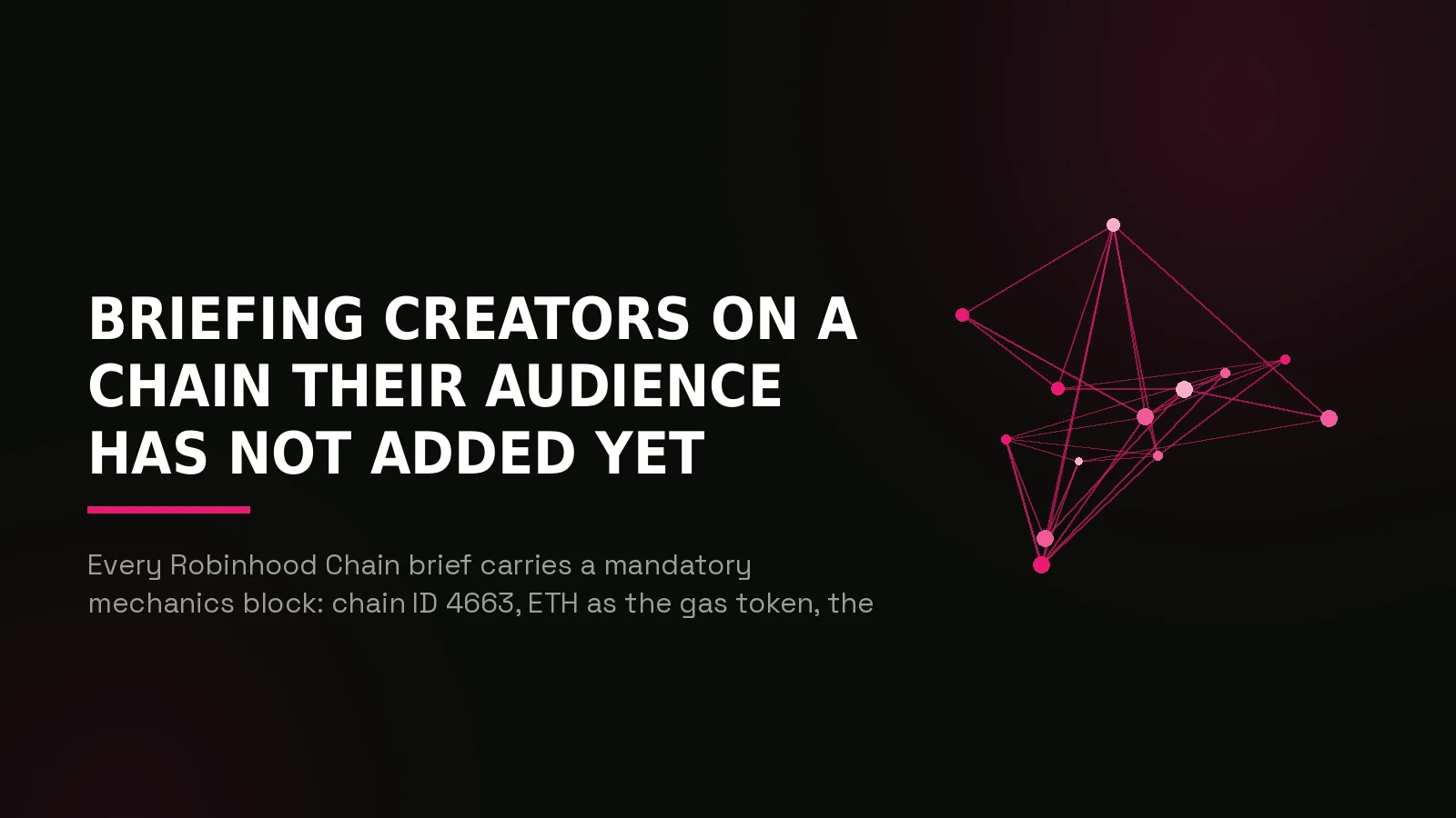 robinhood chain kol marketing: network reach illustration