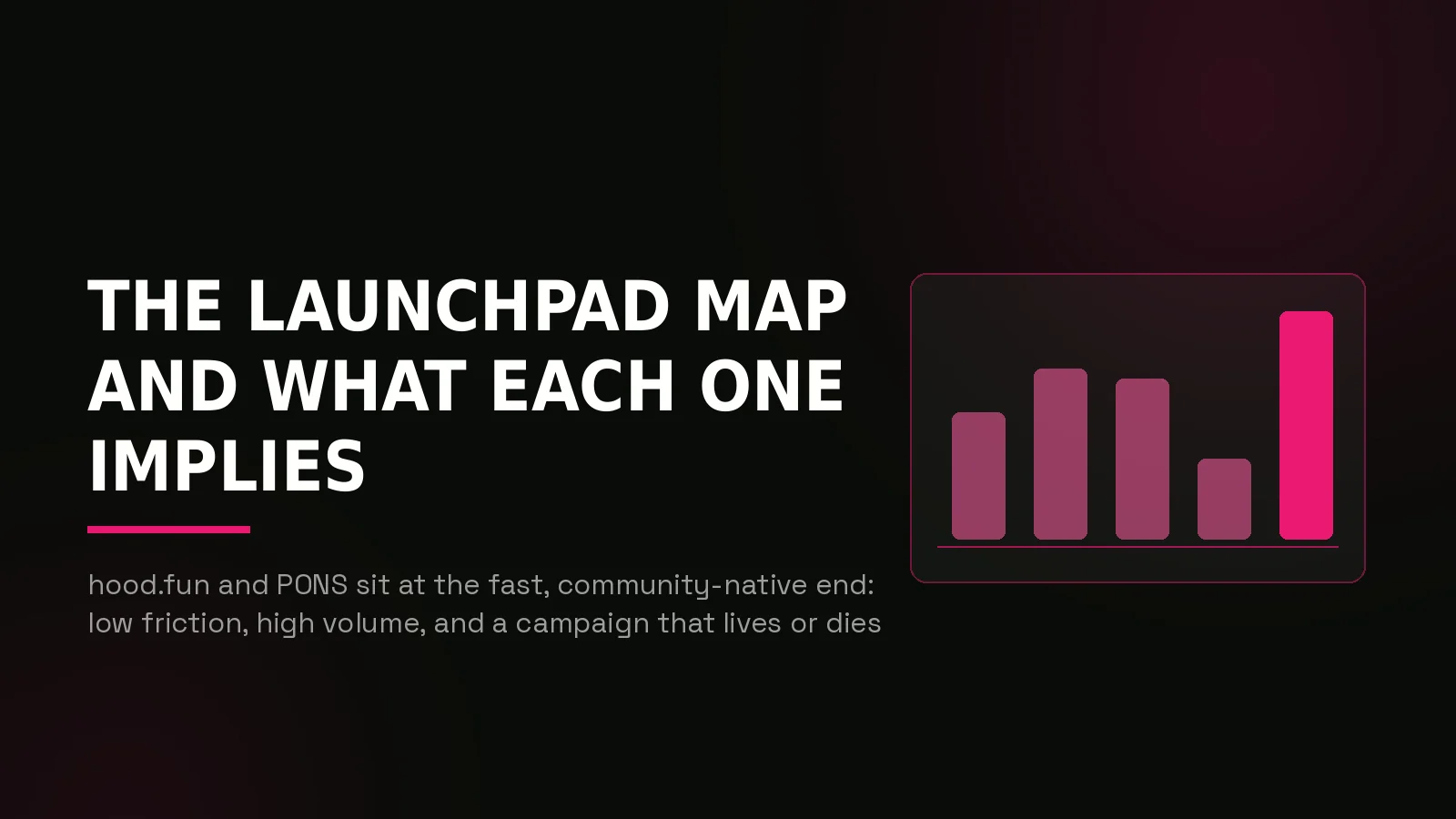robinhood chain launchpad marketing: why-us stat panel illustration