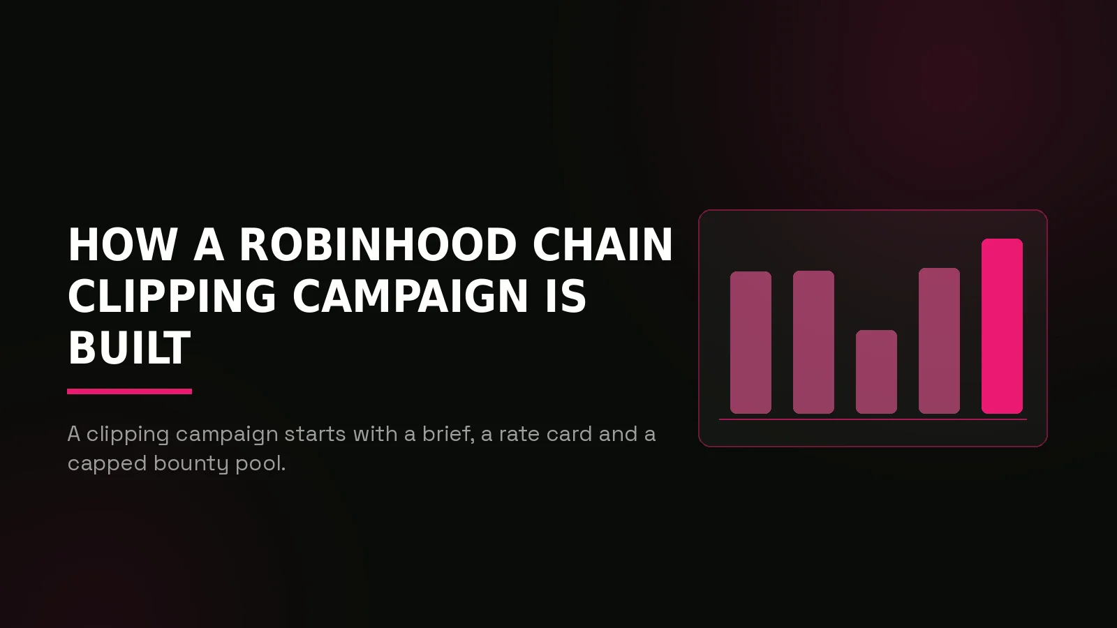 robinhood chain clipping campaigns: why-us stat panel illustration