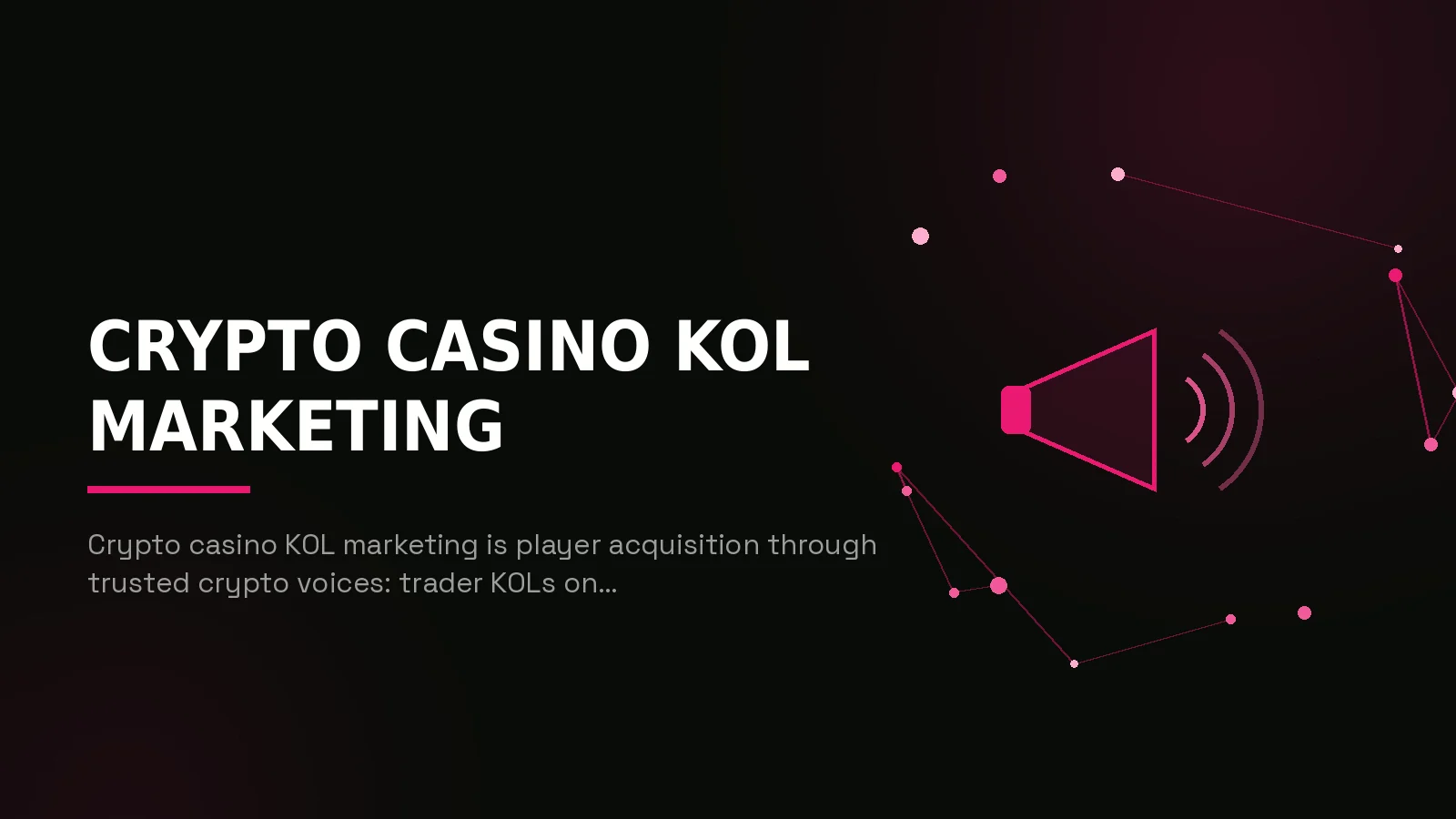 crypto casino kol marketing: hero illustration