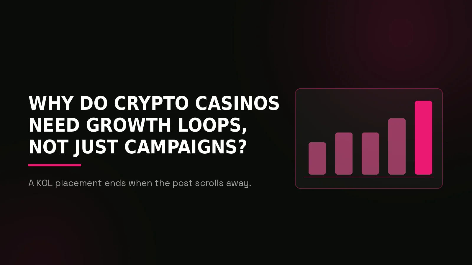 crypto casino growth hacking: why-us stat panel illustration