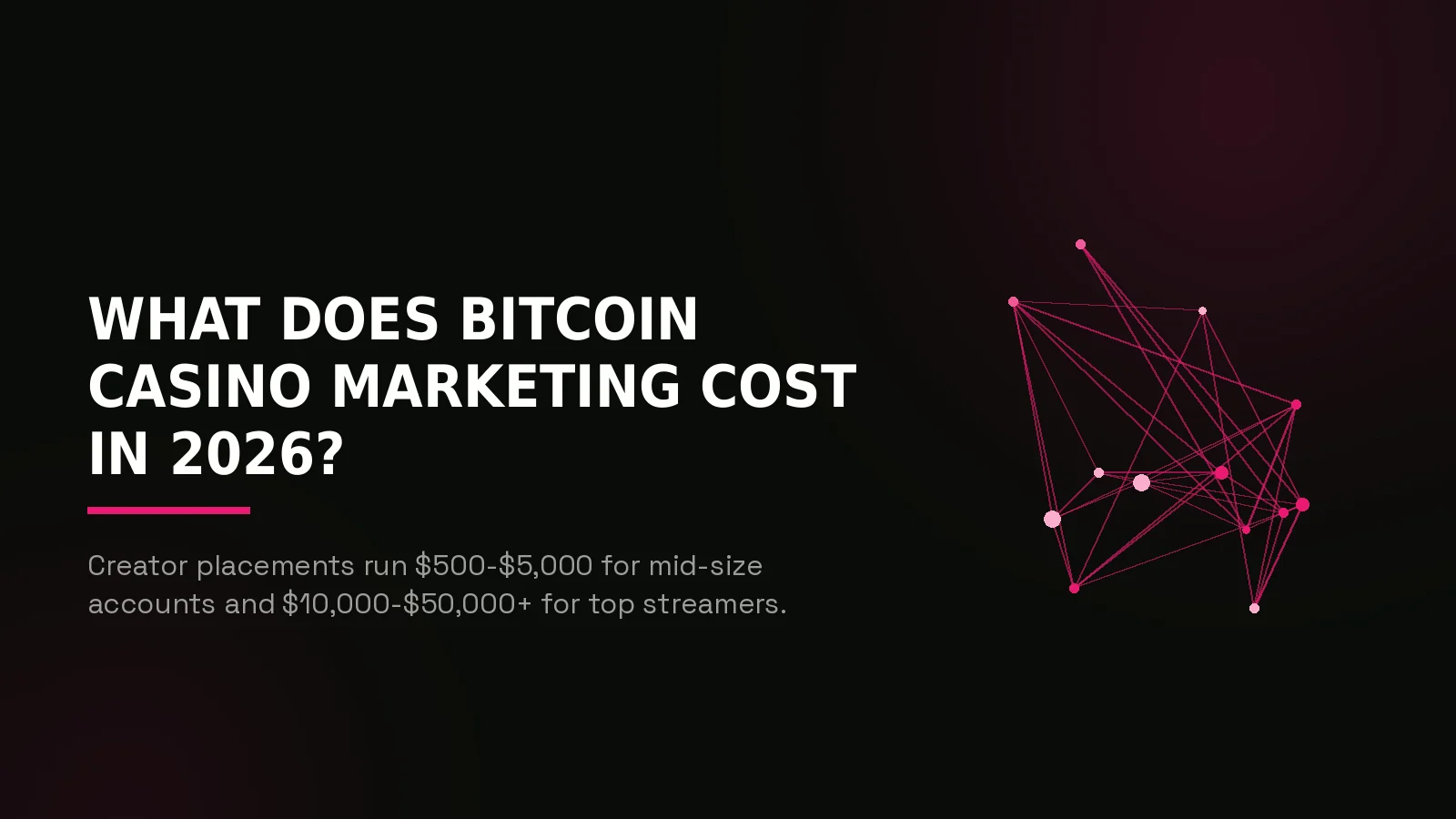 bitcoin casino marketing agency: network reach illustration