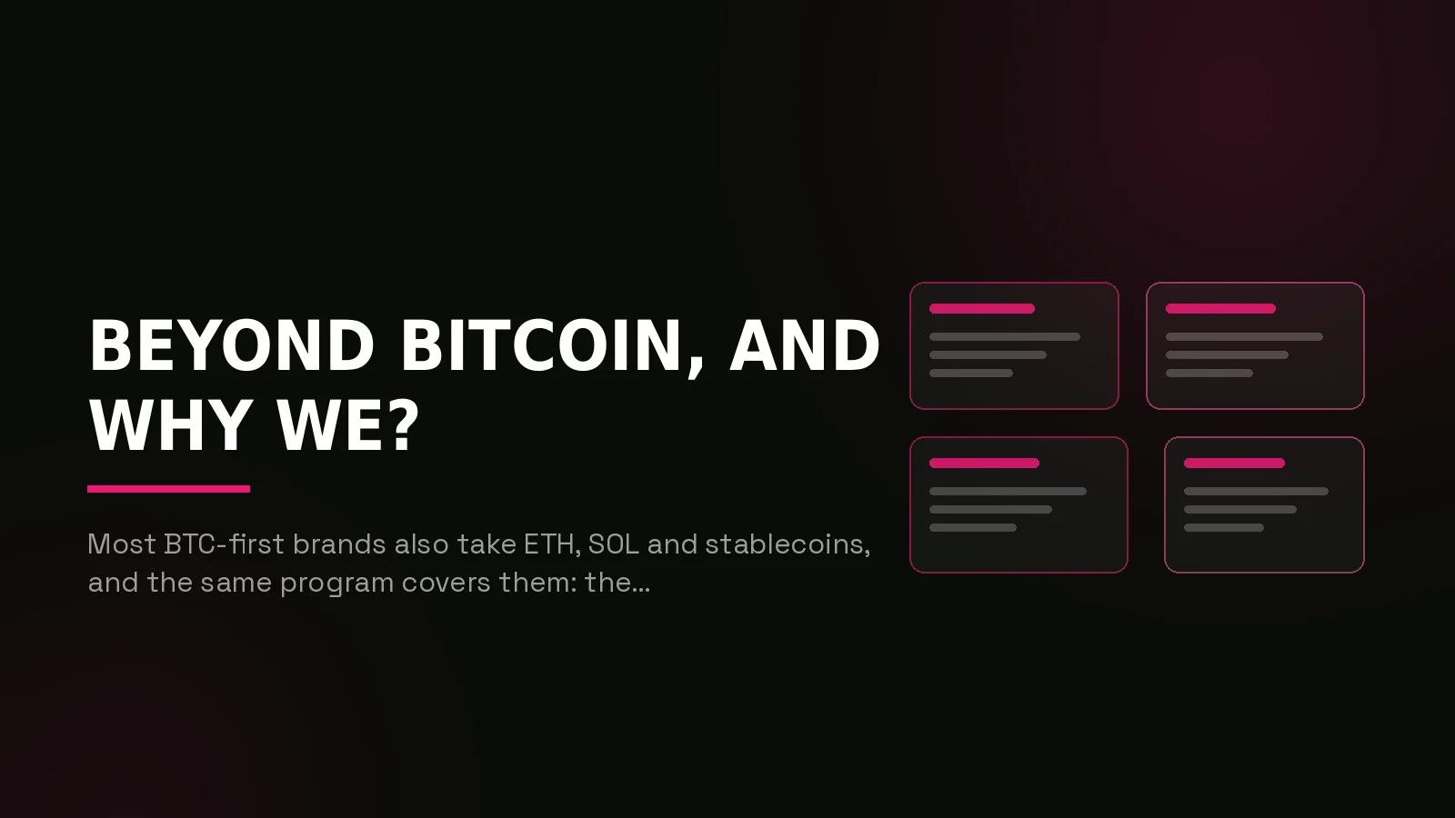 bitcoin casino marketing agency: recap composition illustration