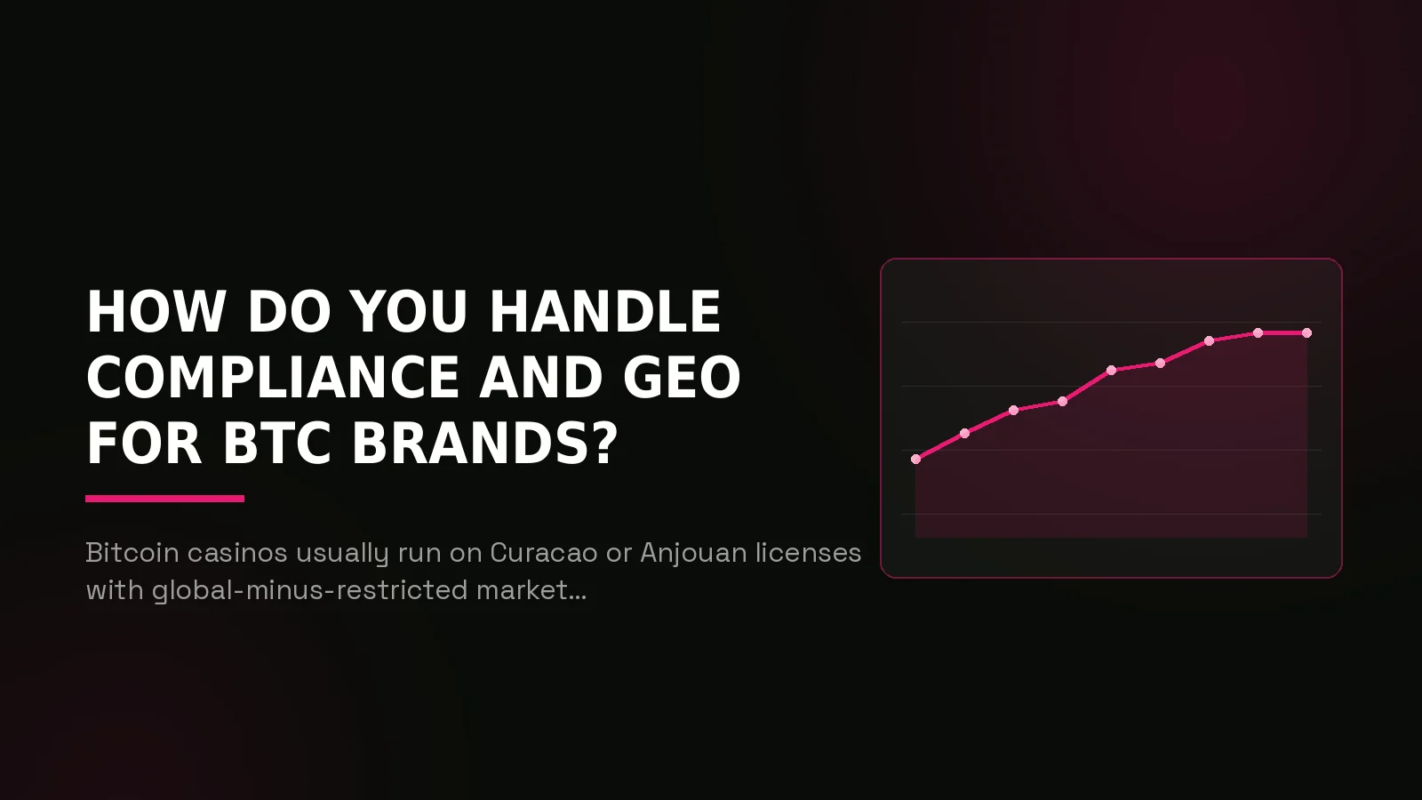 bitcoin casino marketing agency: results dashboard illustration