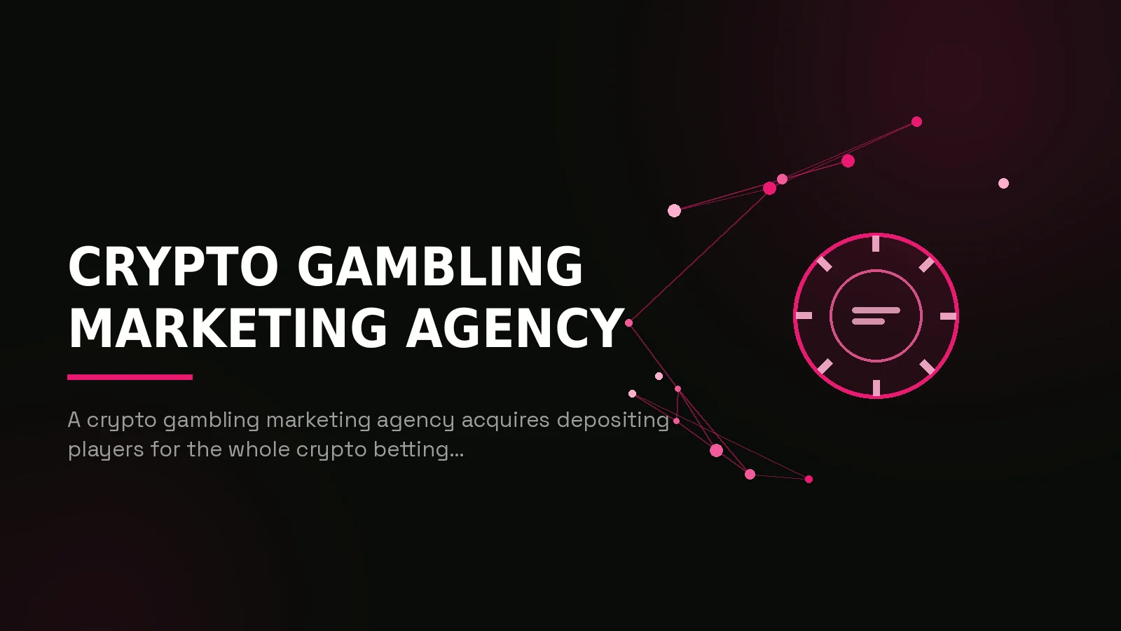 crypto gambling marketing agency: hero illustration