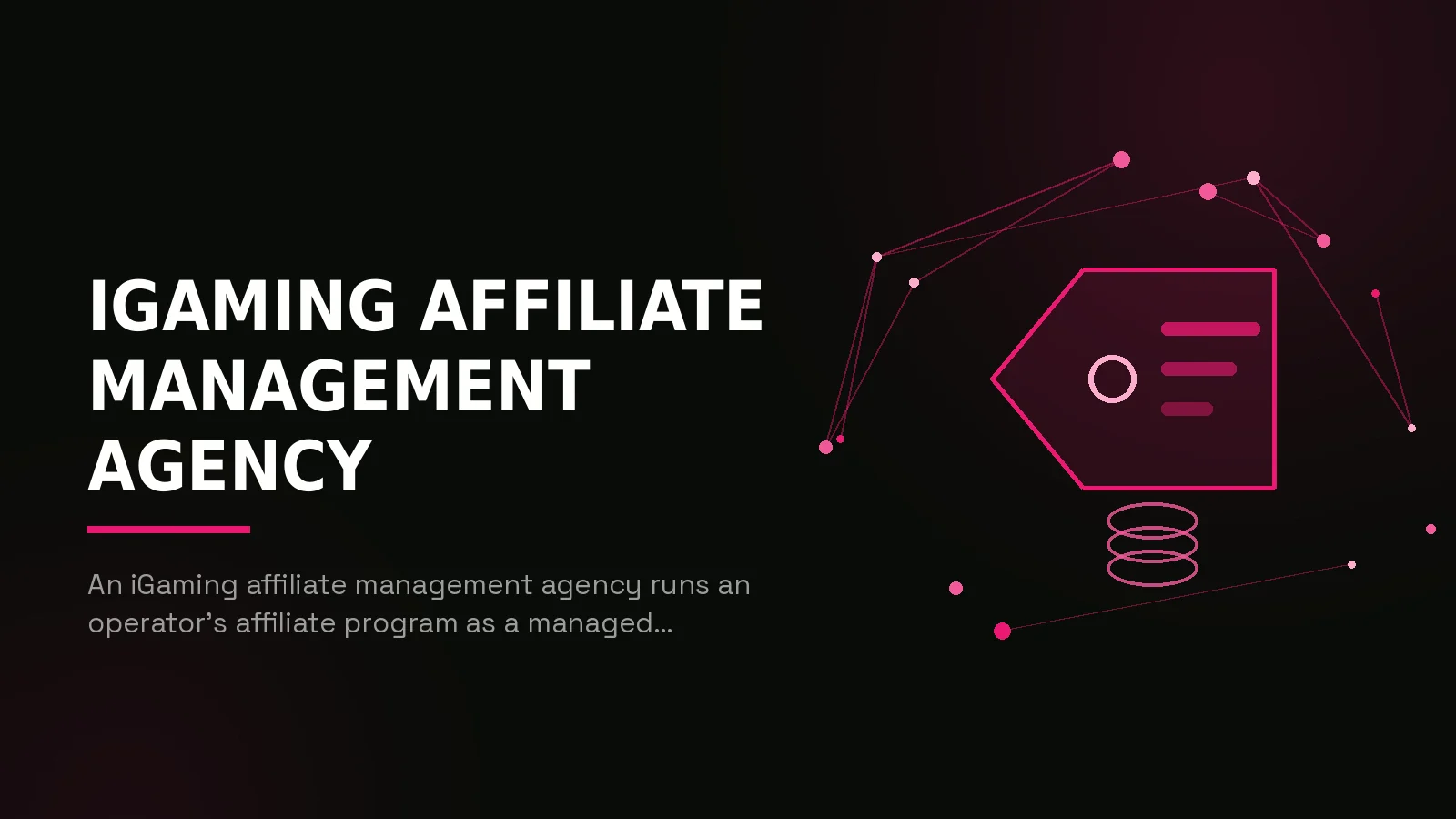 igaming affiliate management agency: hero illustration
