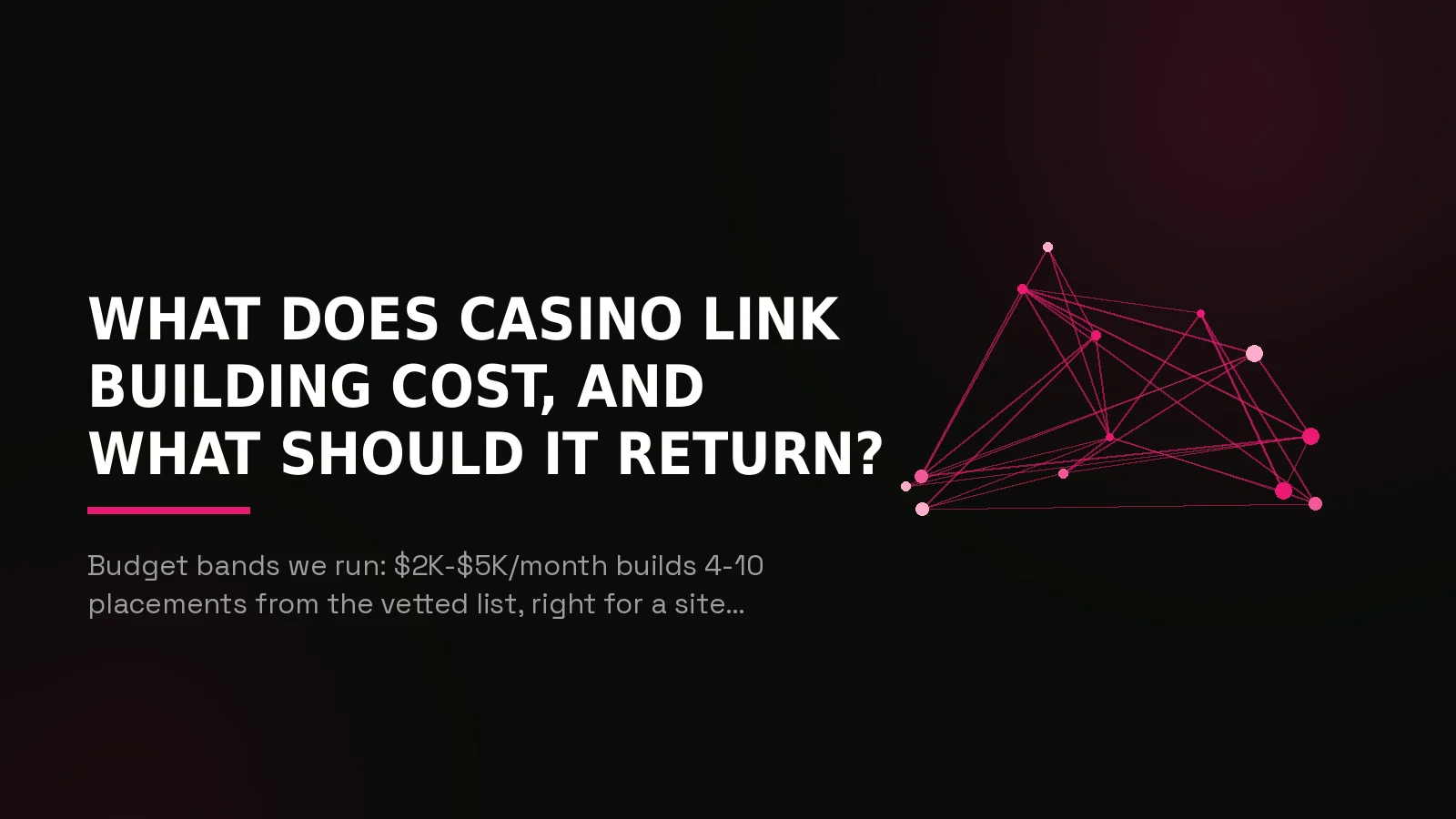 casino link building agency: network reach illustration