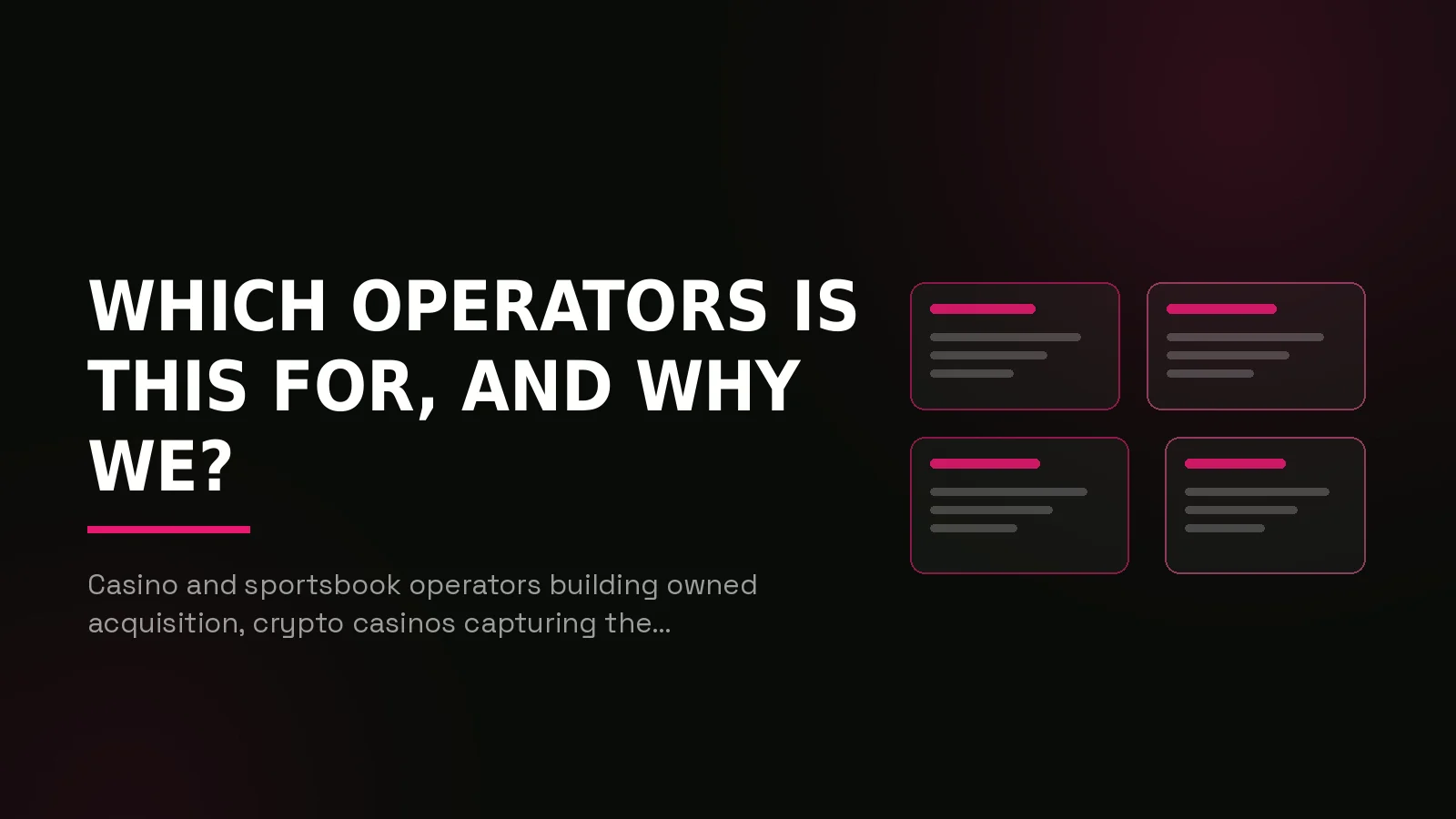 casino content marketing agency: recap composition illustration